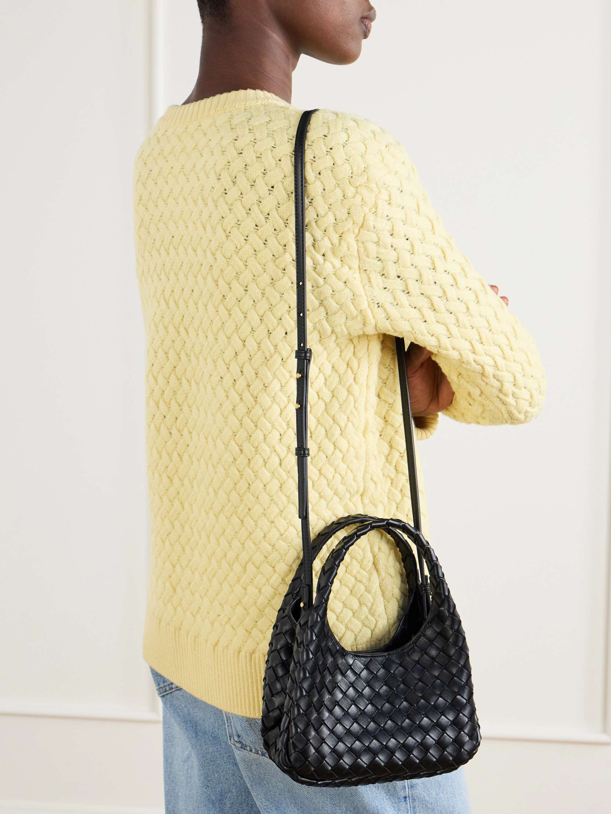 BOTTEGA VENETA Intrecciato 19 leather shoulder bag | NET-A-PORTER