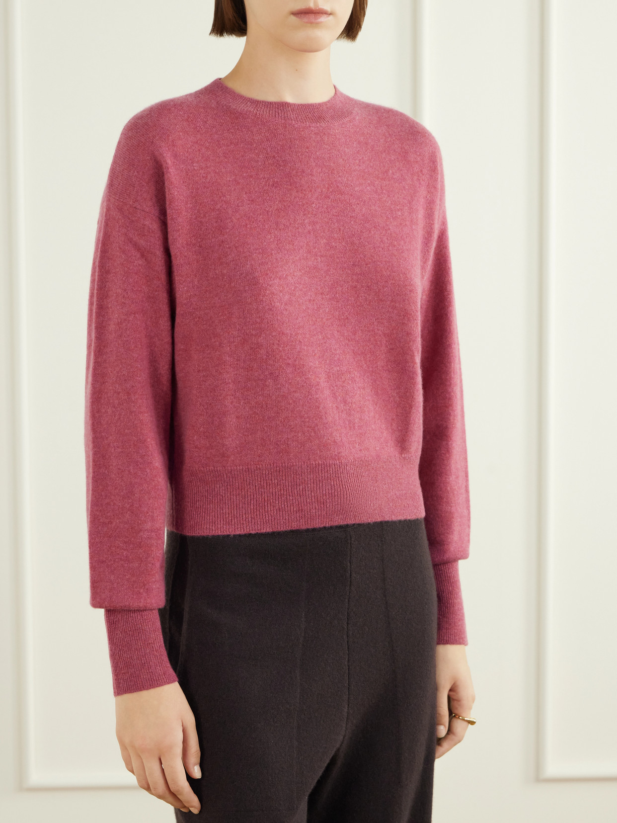Menorca Cropped Cashmere Sweater