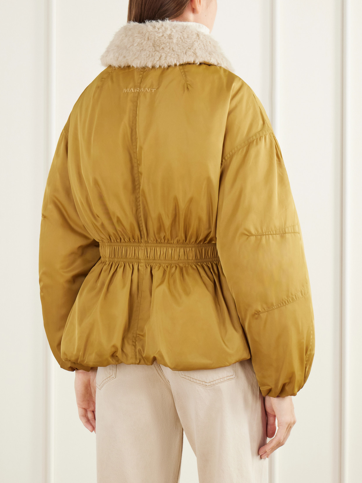 Marant Étoile - Selja Plush-Trimmed Coat