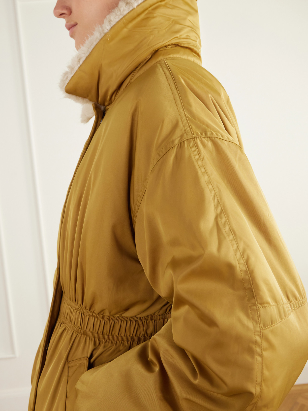 Marant Étoile - Selja Plush-Trimmed Coat