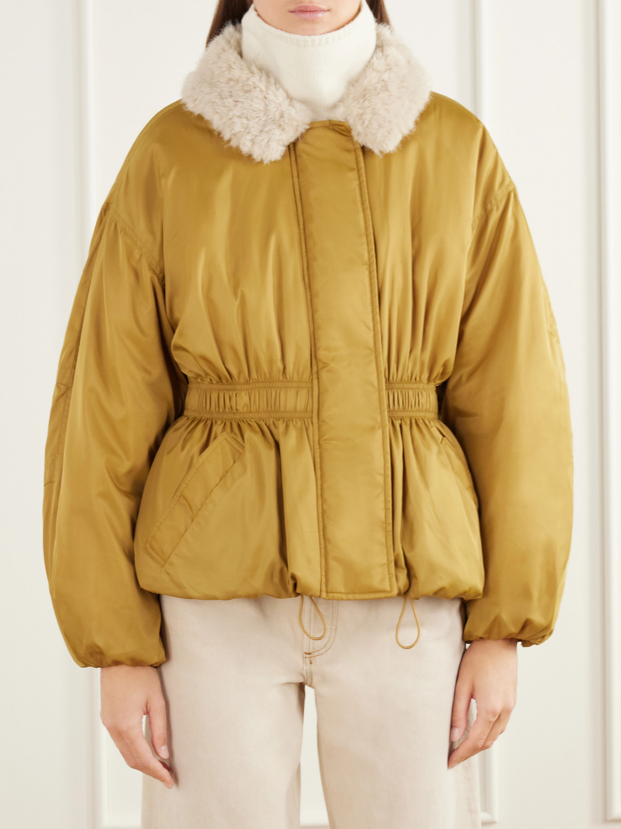 Marant Étoile - Selja Plush-Trimmed Coat