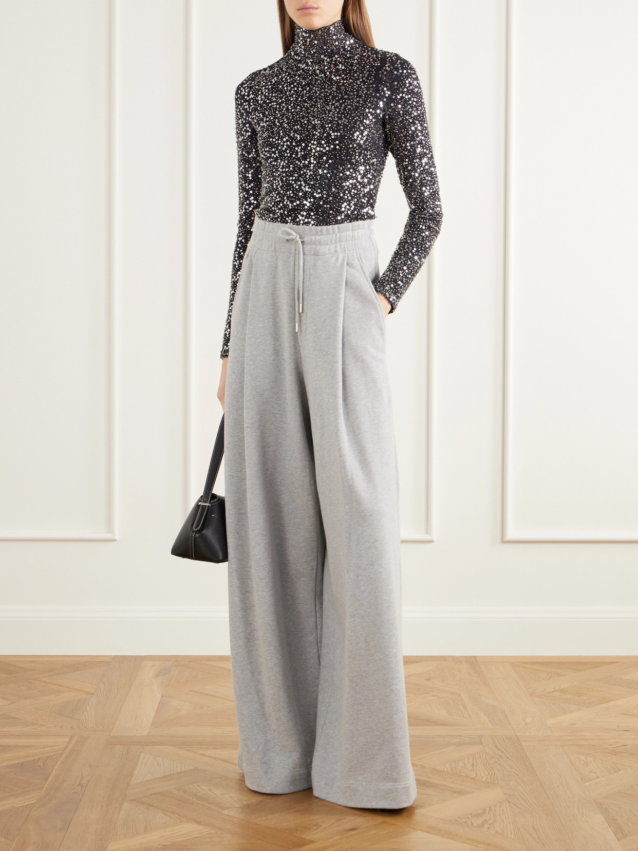 Marant Étoile - Lou Sequin-Embellished Tulle Turtleneck Blouse