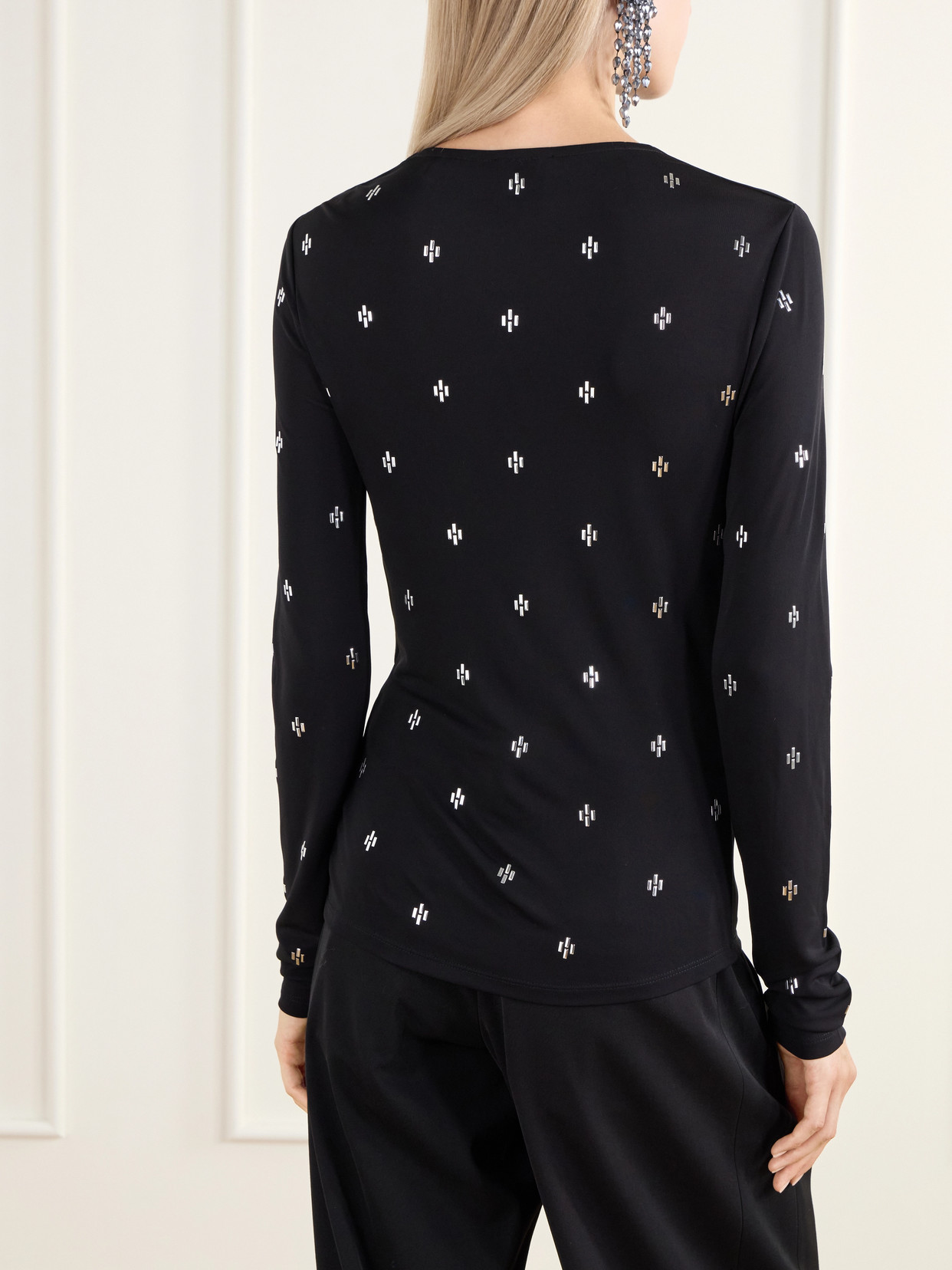 Embellished Gathered Top