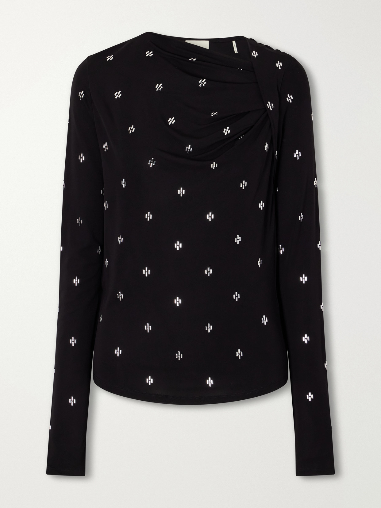 Embellished Gathered Top