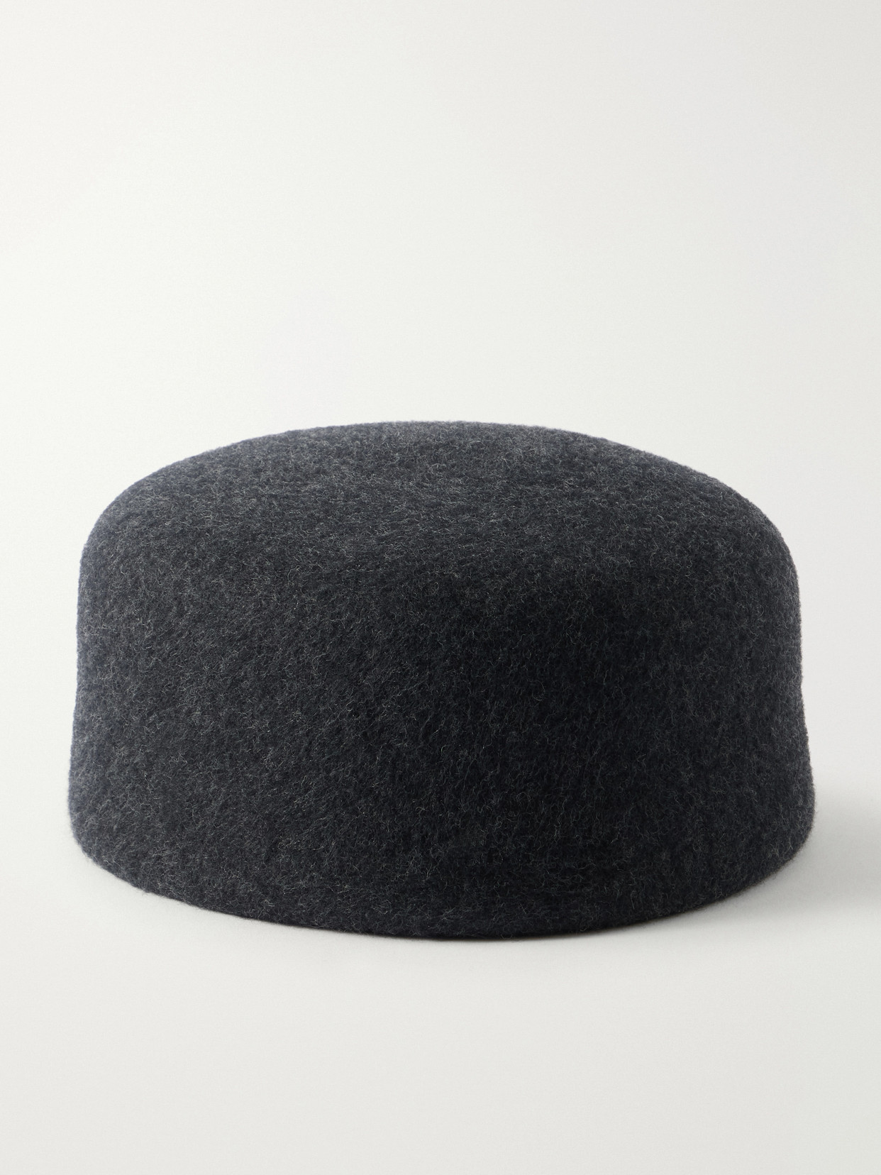 Gigi Burris Lauren Wool-felt Flat Cap In Gray