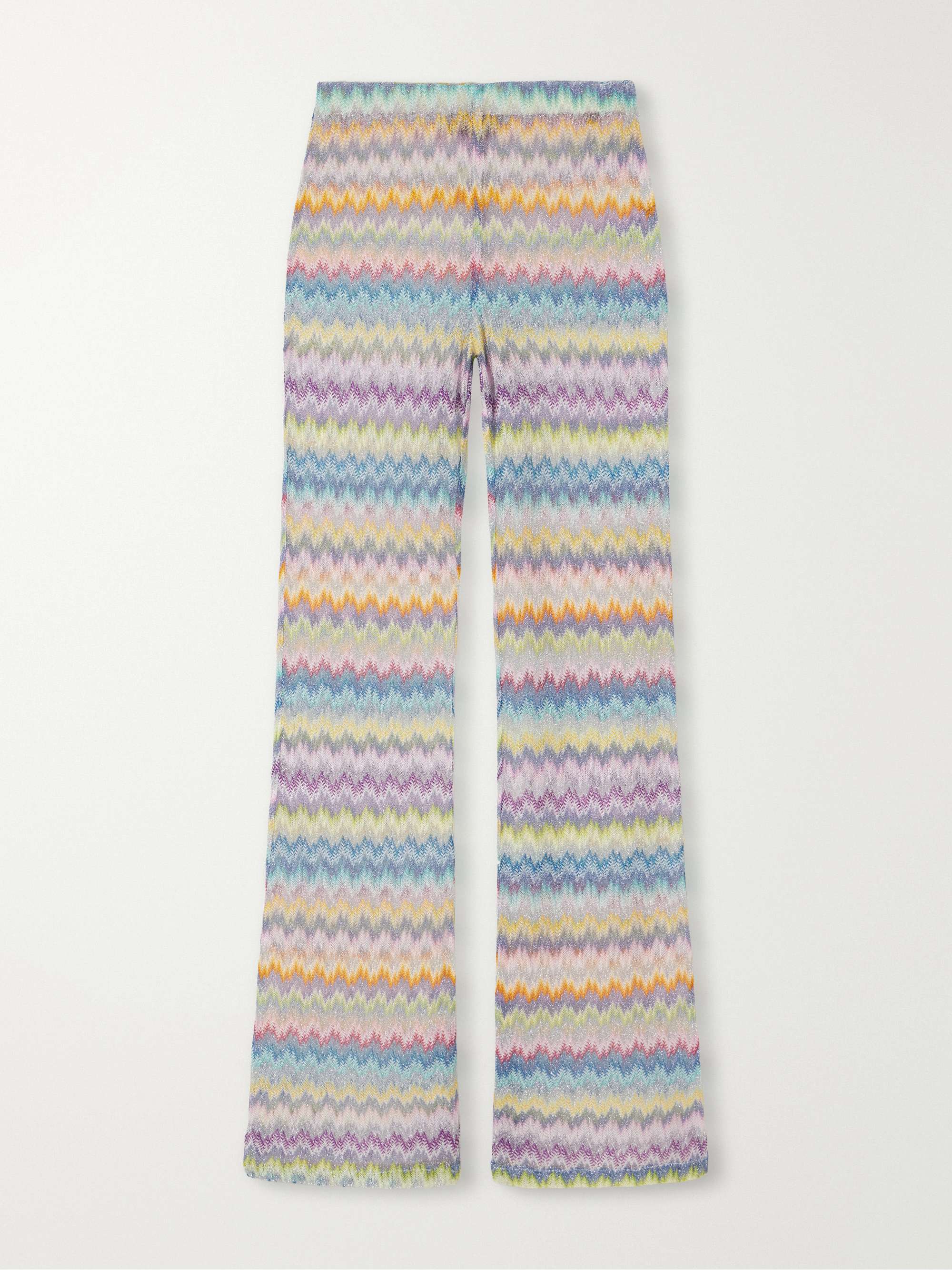 MISSONI Printed voile flared pants