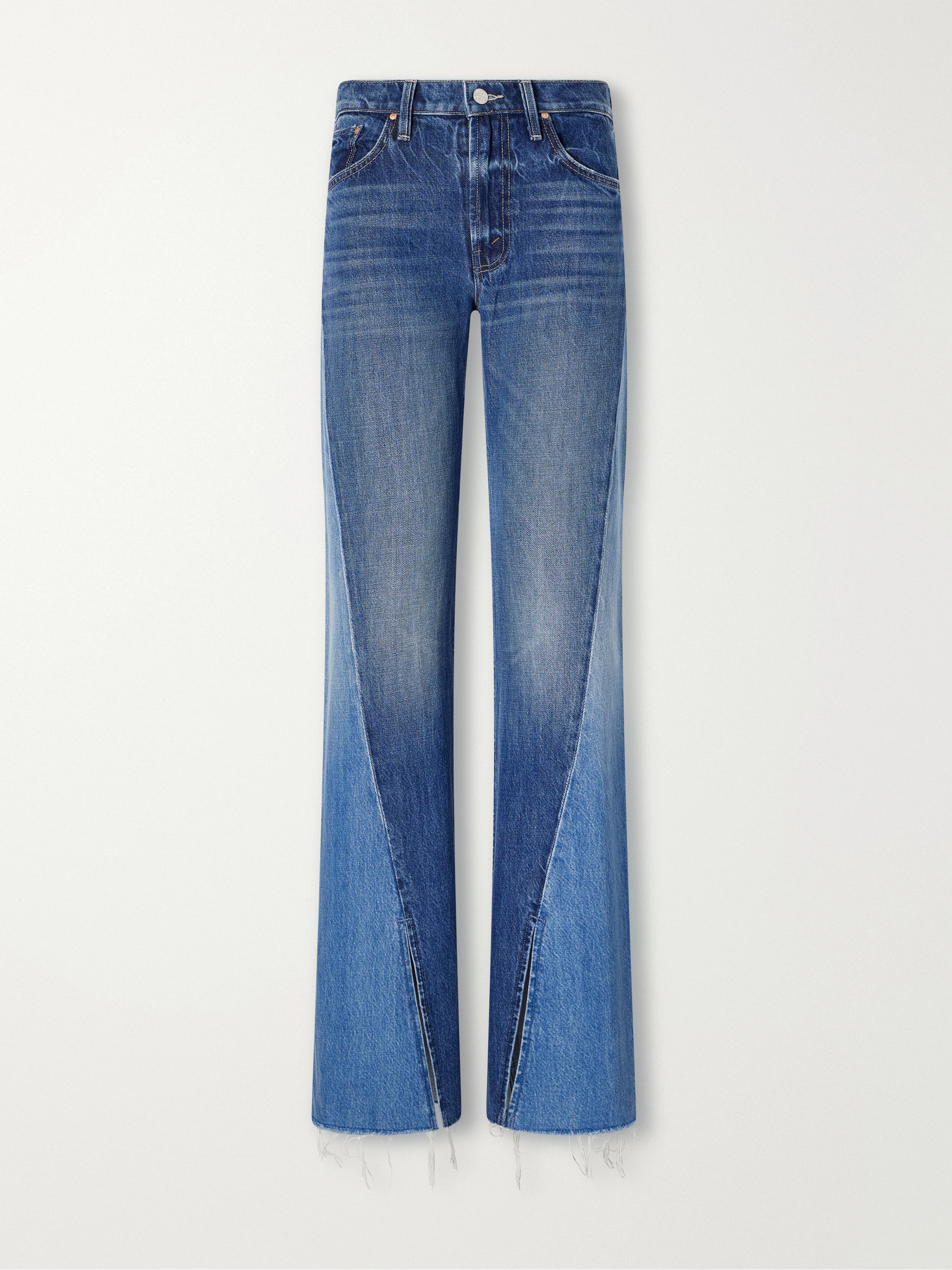 MOTHER Bookie Slit Twist Heel mid-rise bootcut jeans