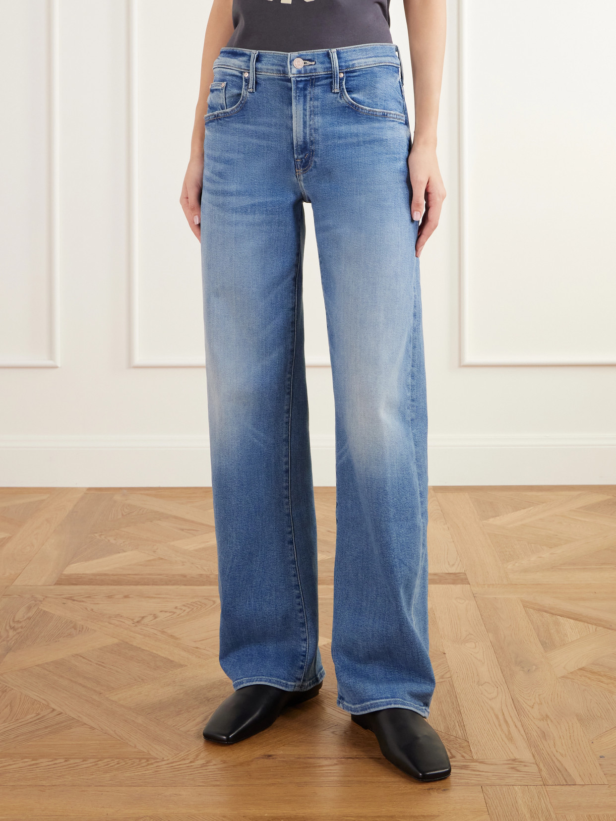 The Lasso Sneak Mid-Rise Wide- Leg