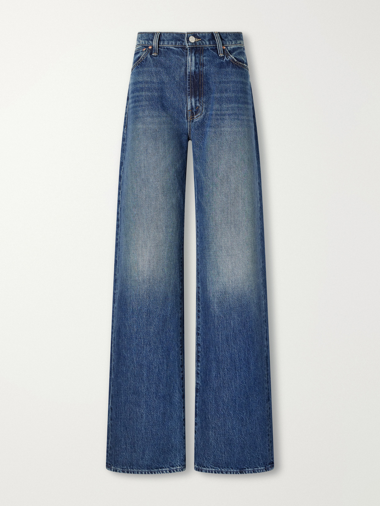 Dodger Zip Heel Mid-Rise Wide- Leg