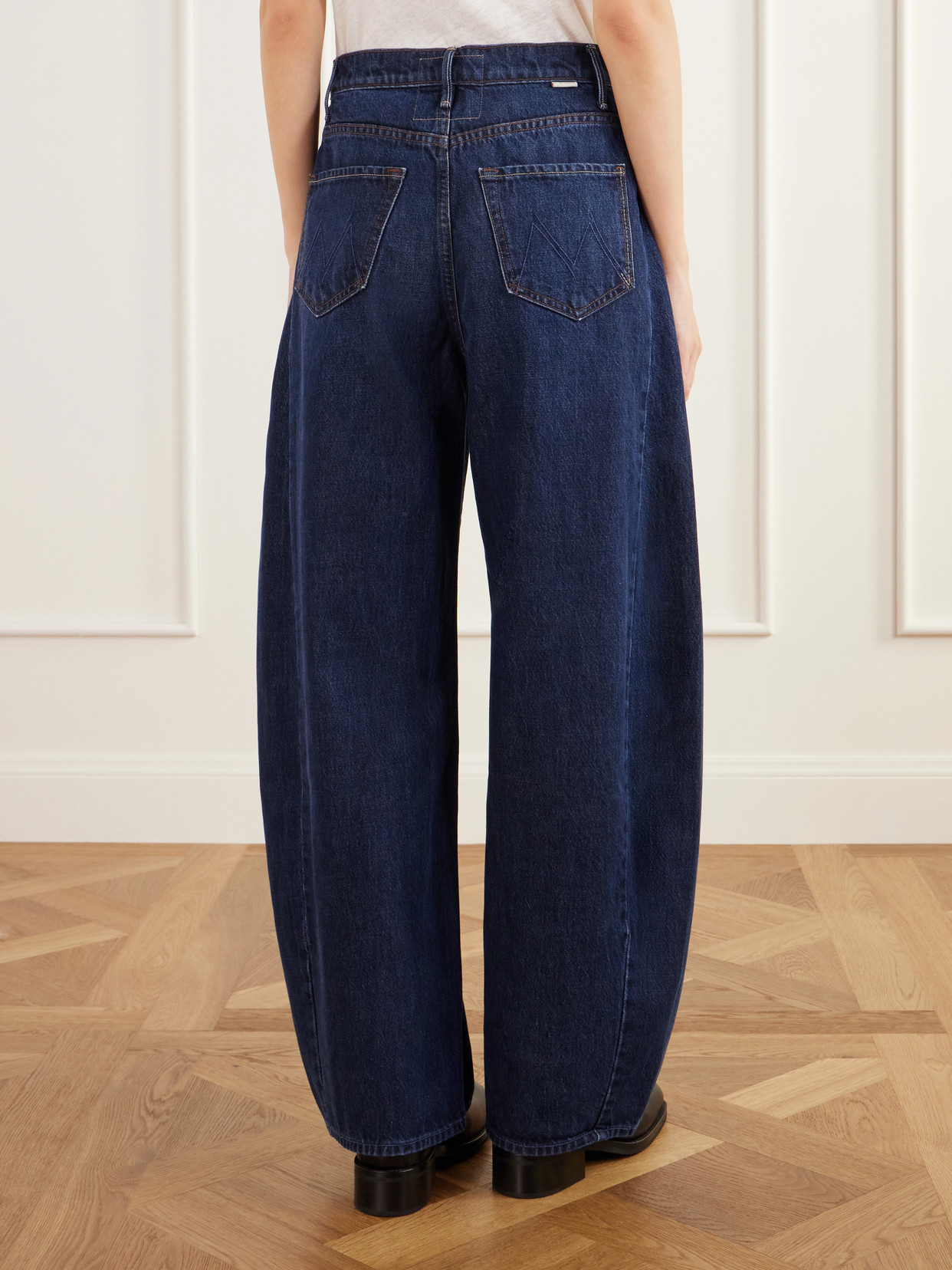 The Spoonful Nerdy Mid-Rise Barrel-Leg Jeans