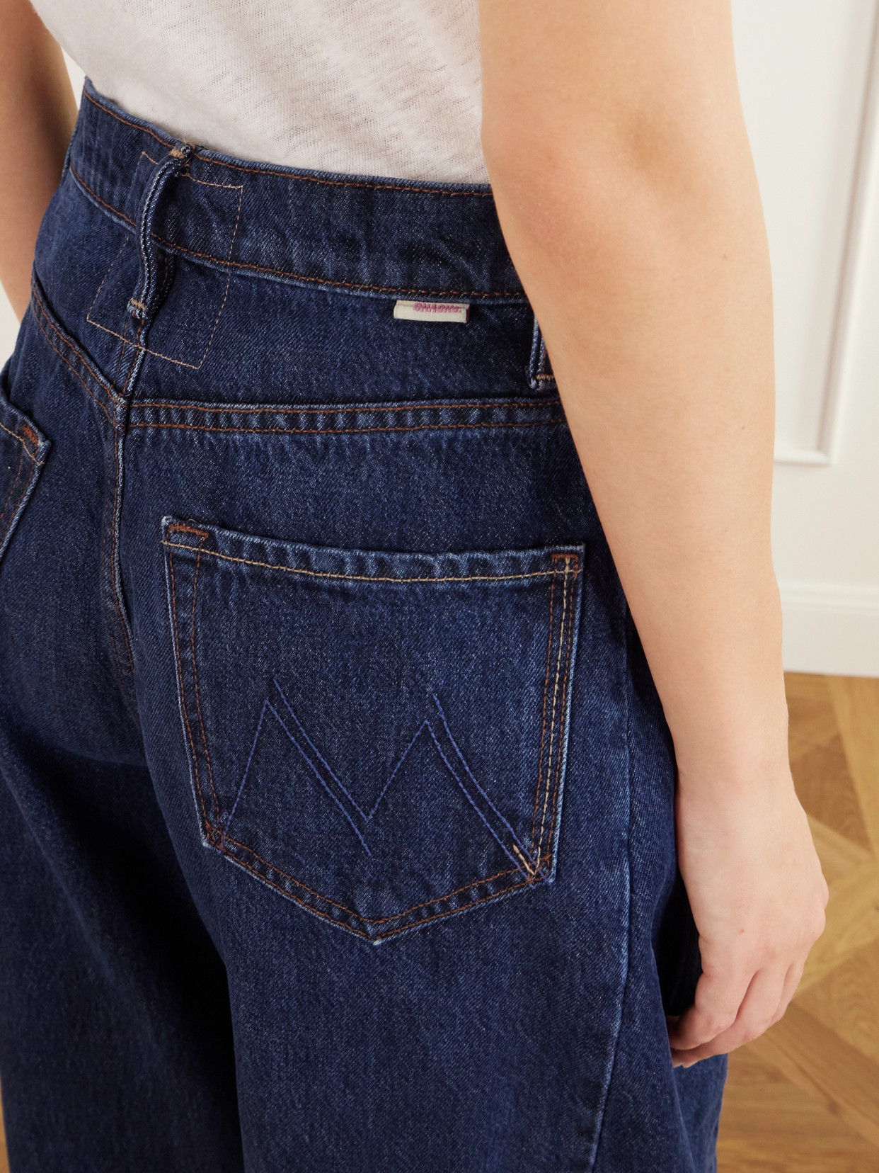 The Spoonful Nerdy Mid-Rise Barrel-Leg Jeans