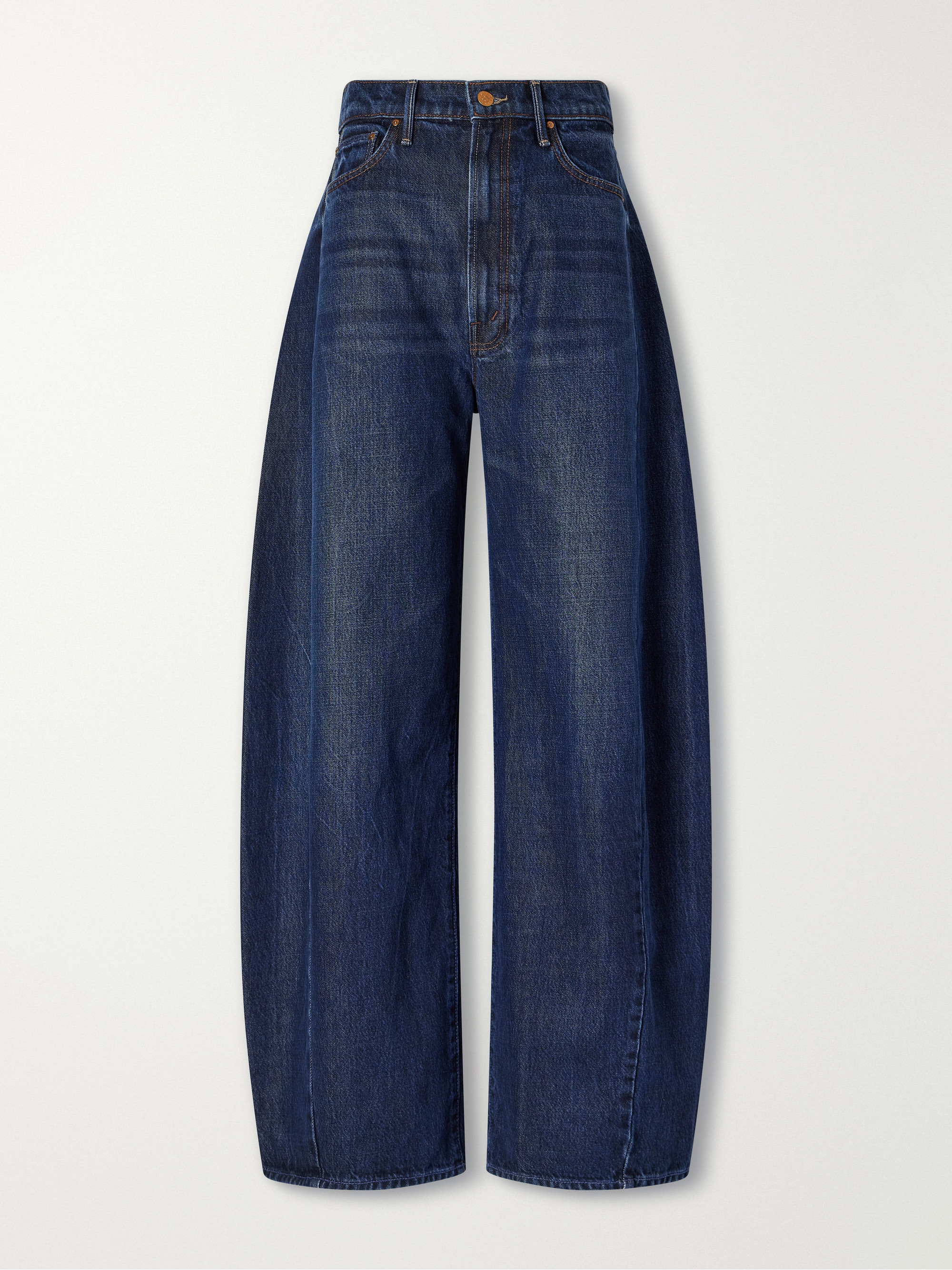 MOTHER The Spoonful Nerdy mid-rise barrel-leg jeans