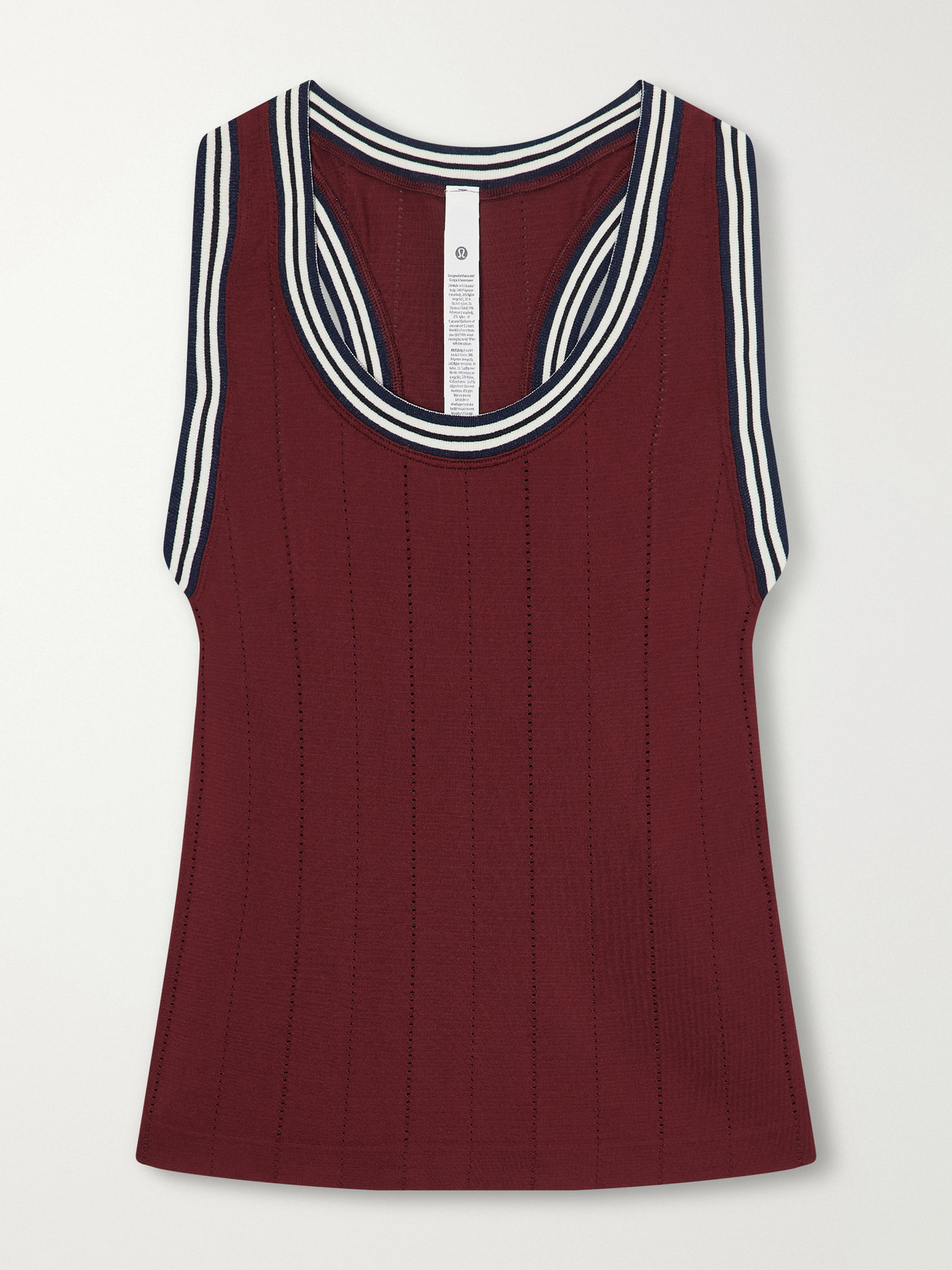 Seamless Stripe Stretch-Jersey Tank