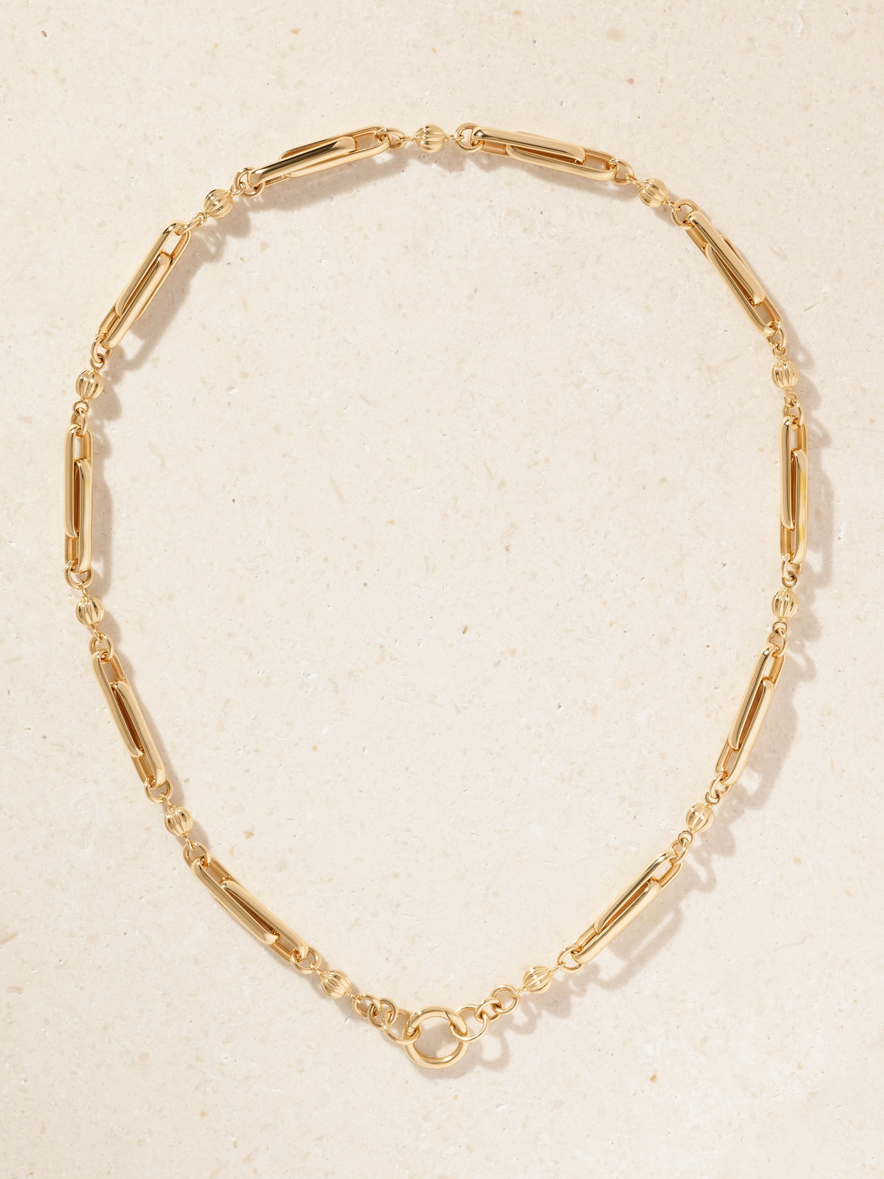 Lucy Delius Stirrup 14-karat Gold Necklace