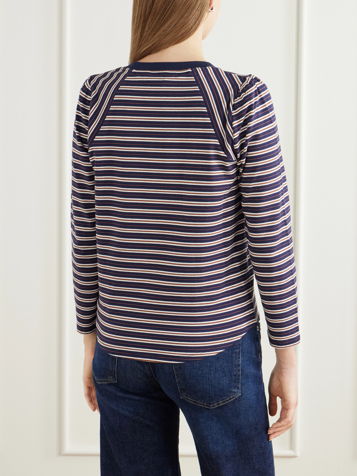 Mason Baseball Striped Cotton-Blend Jersey T-Shirt