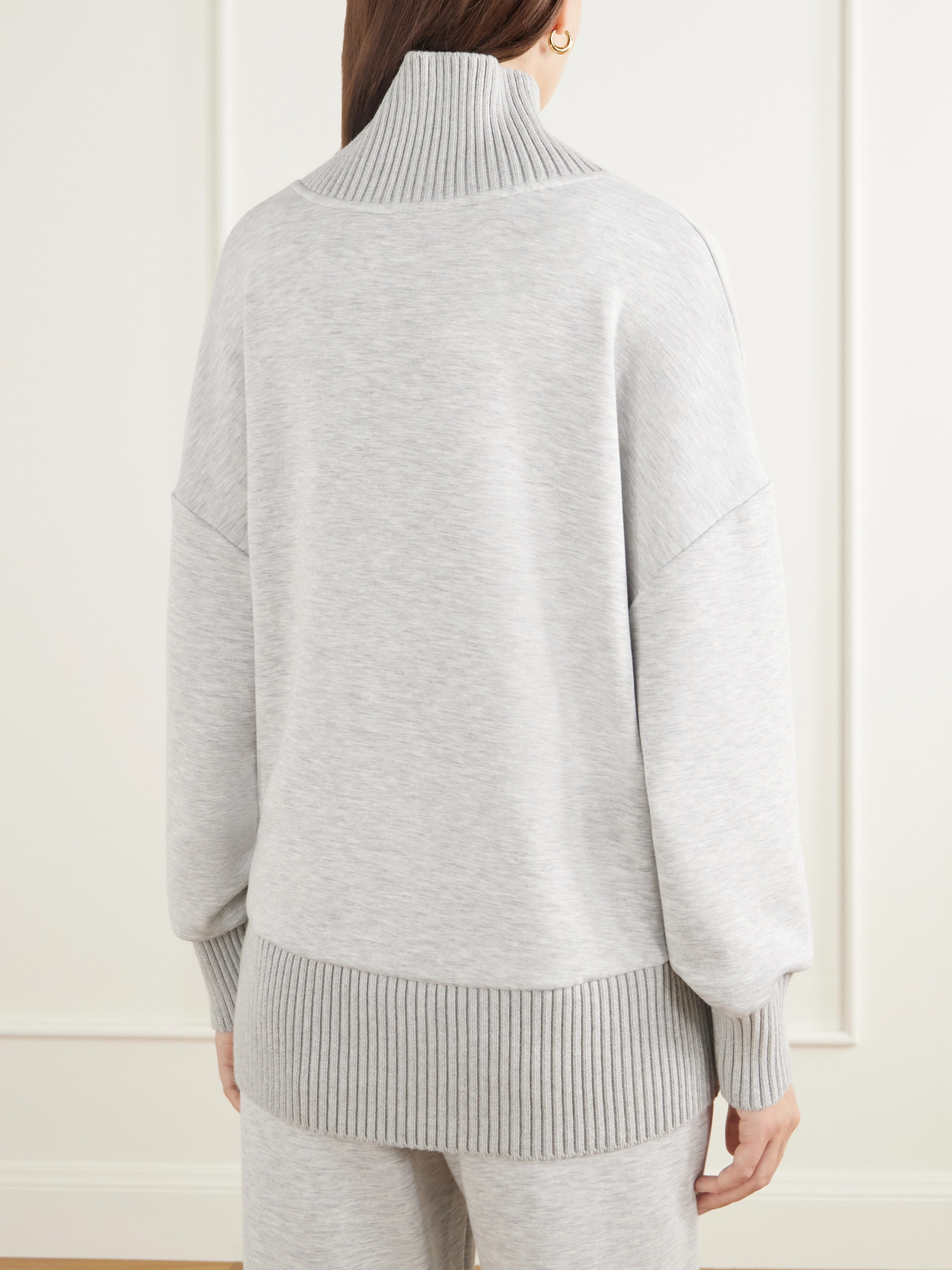 Barker Oversized Stretch-Jersey Turtleneck Sweatshirt