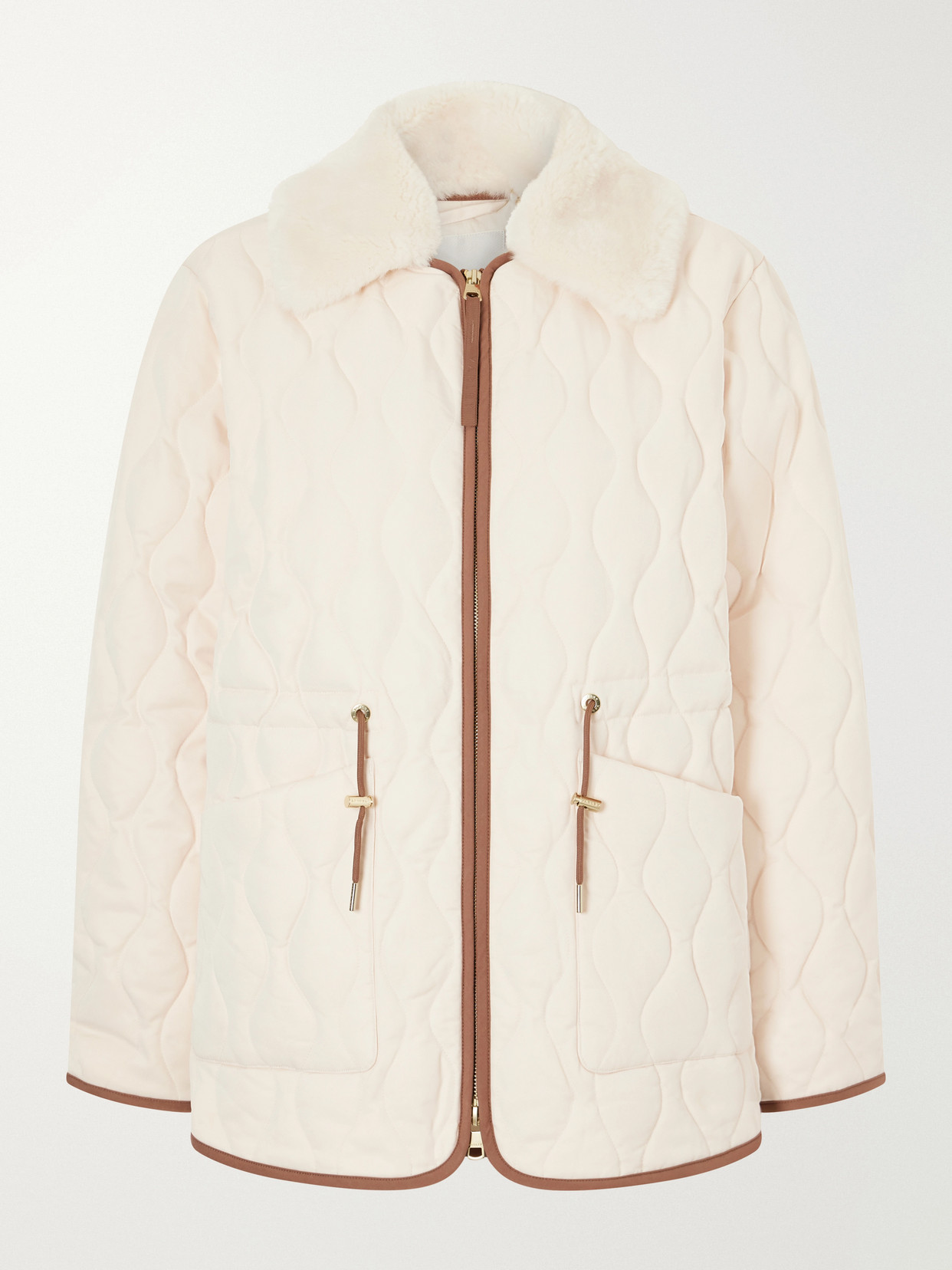Bartley Plush-Trimmed Padded Quilted Jacket