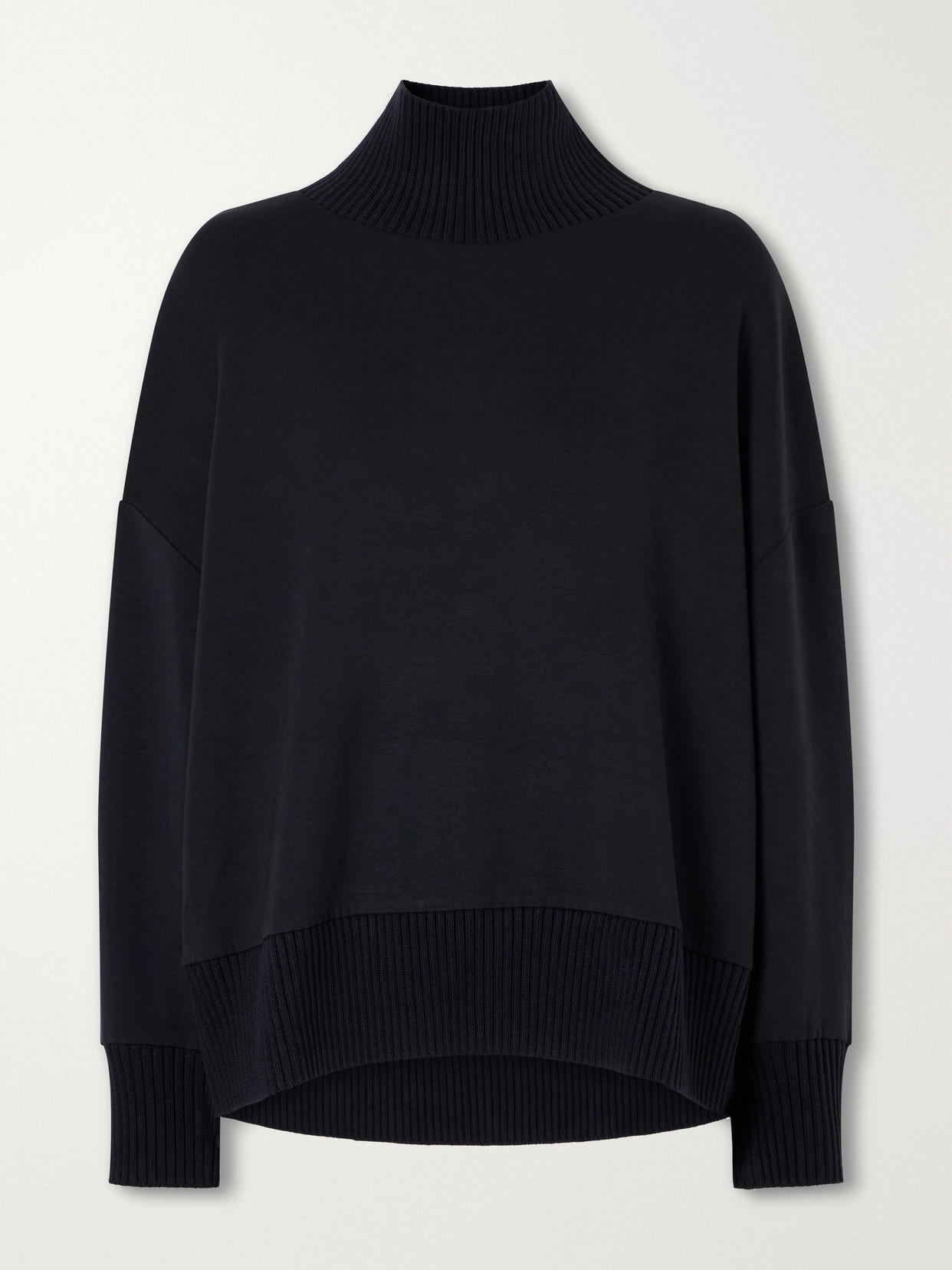 Barker Oversized Stretch-Jersey Turtleneck Sweatshirt