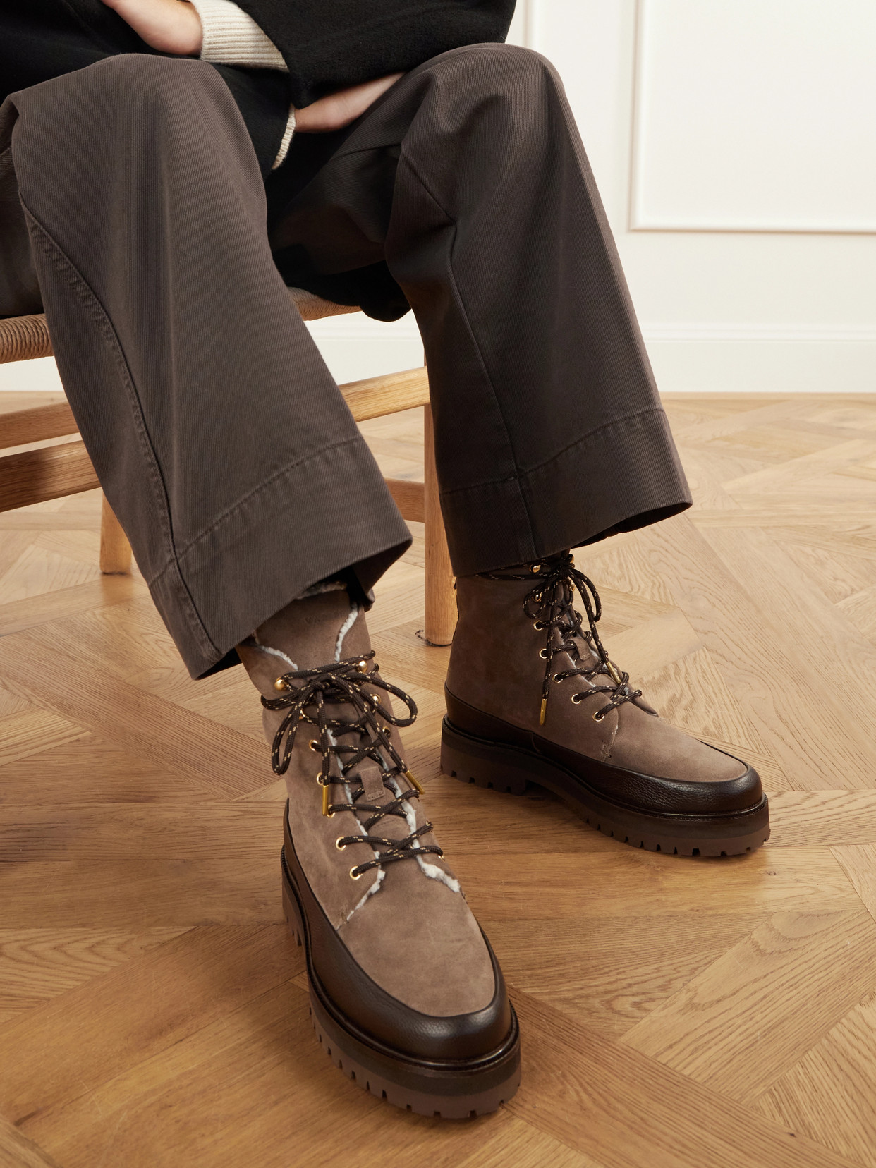 Fleece-Lined Ankle Boots