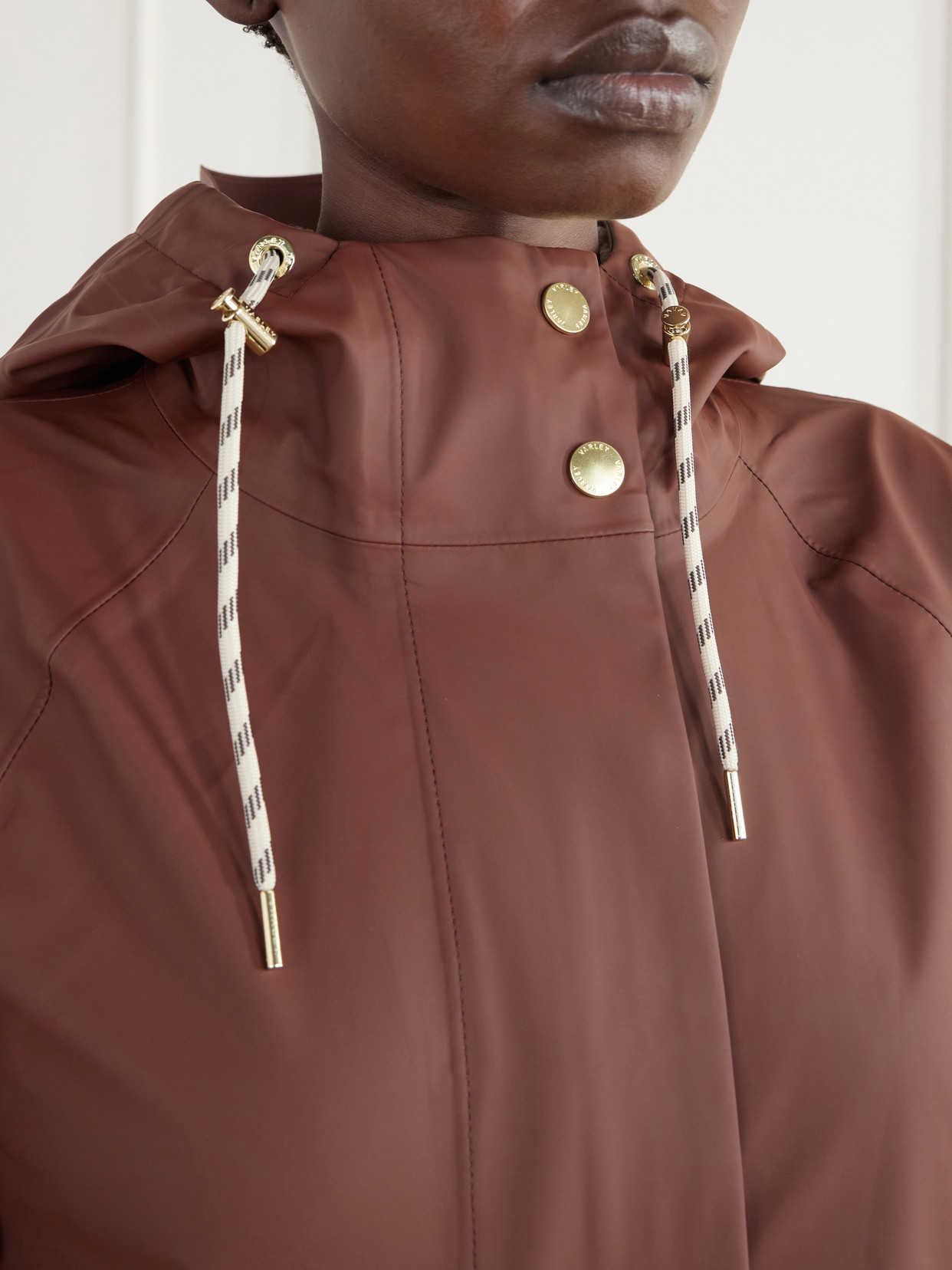 Tovera Hooded Laminated-Shell Jacket