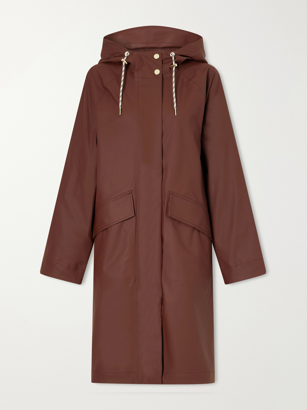 Tovera Hooded Laminated-Shell Jacket