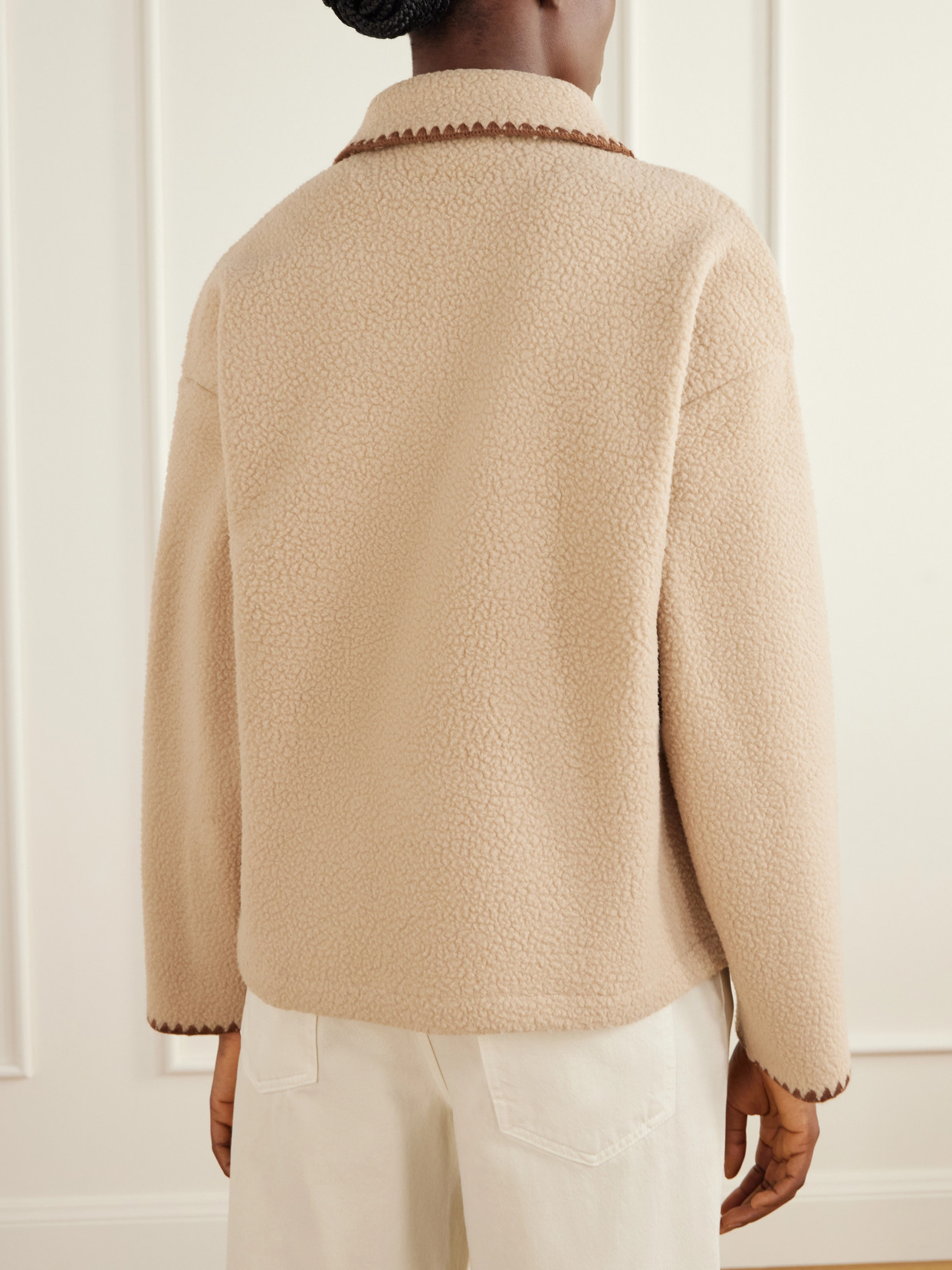 Ruiko Embroidered Recycled-Fleece Jacket