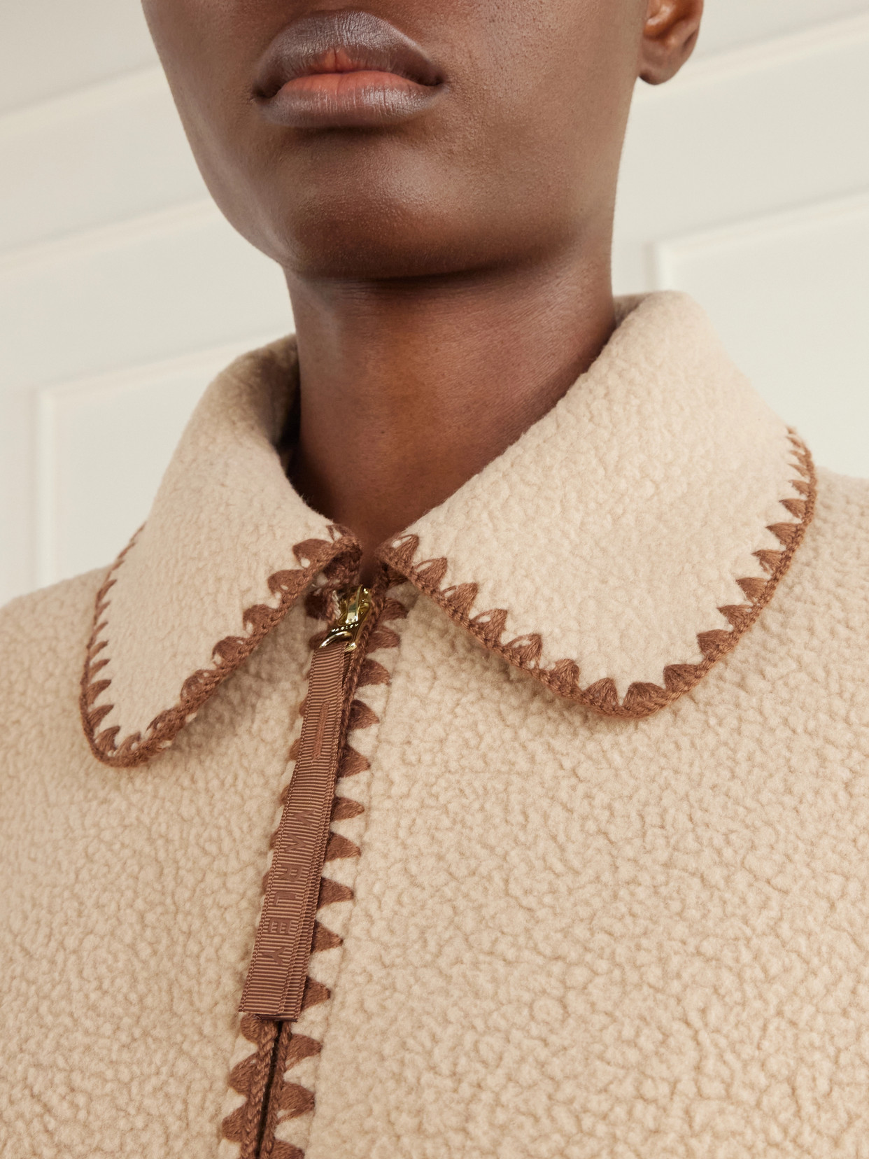 Ruiko Embroidered Recycled-Fleece Jacket