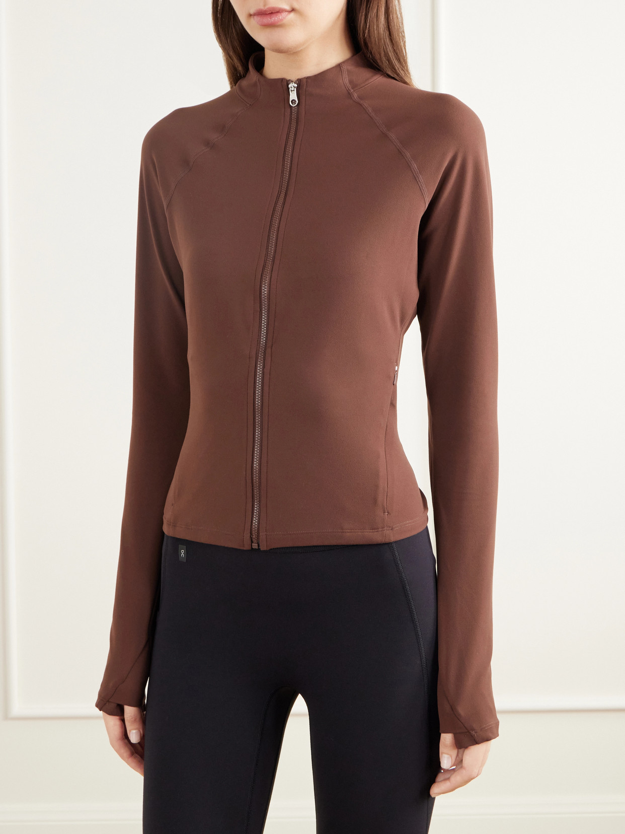 Cropped Stretch-Jersey Jacket
