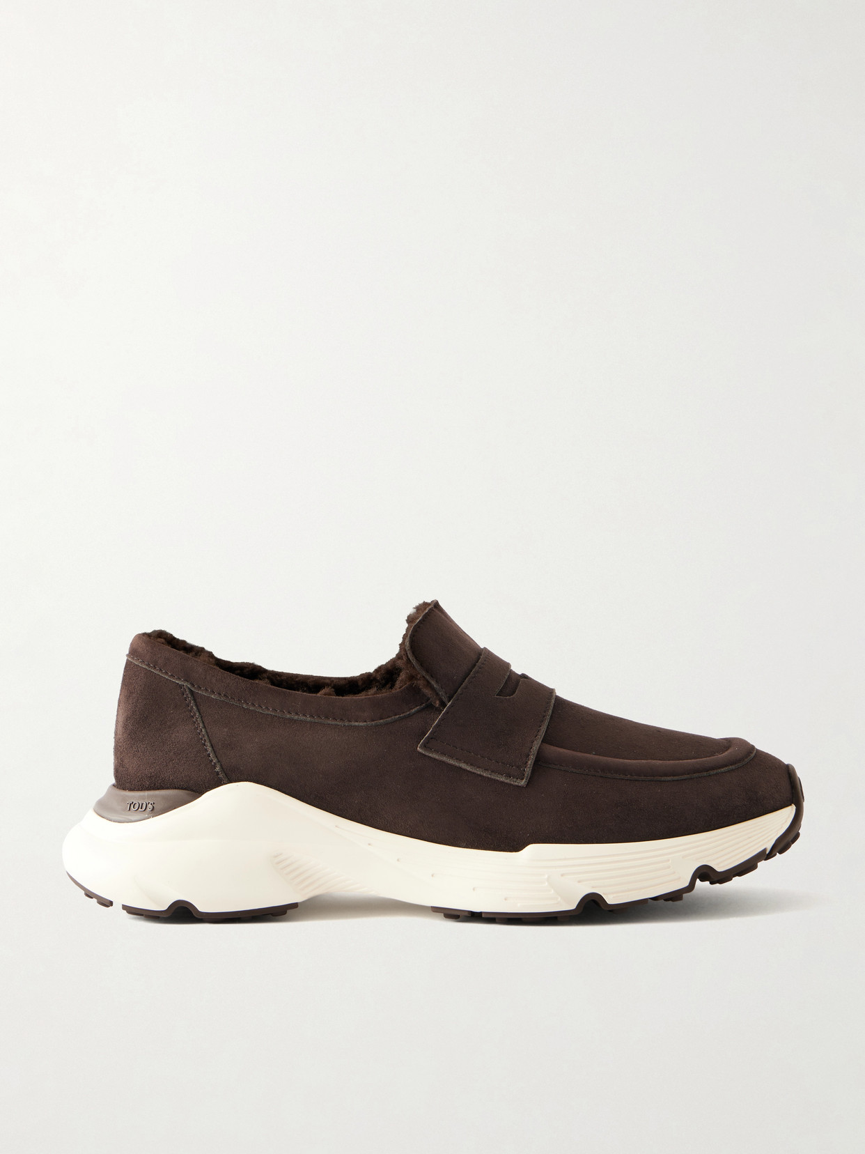 Tod's Suede Sneakers In Brown