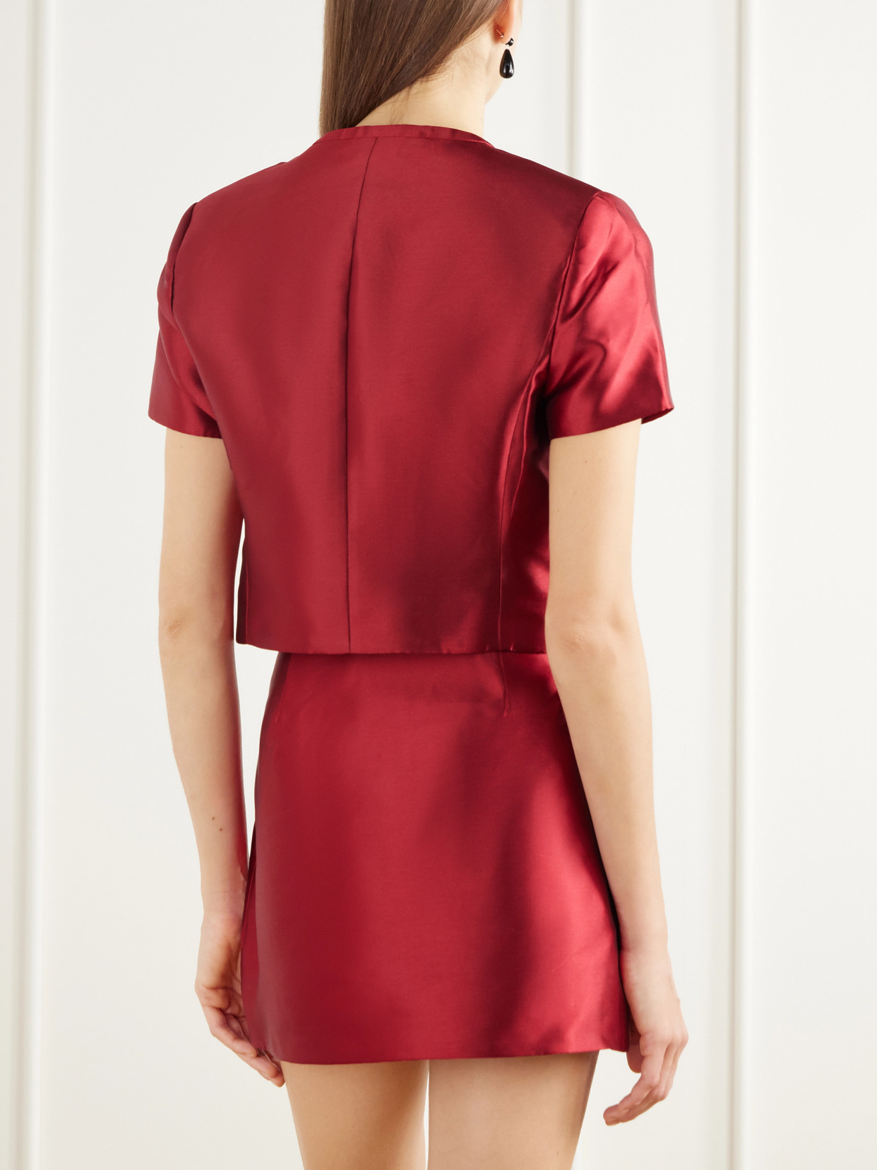 Naelle Bow-Detail Cropped Blouse