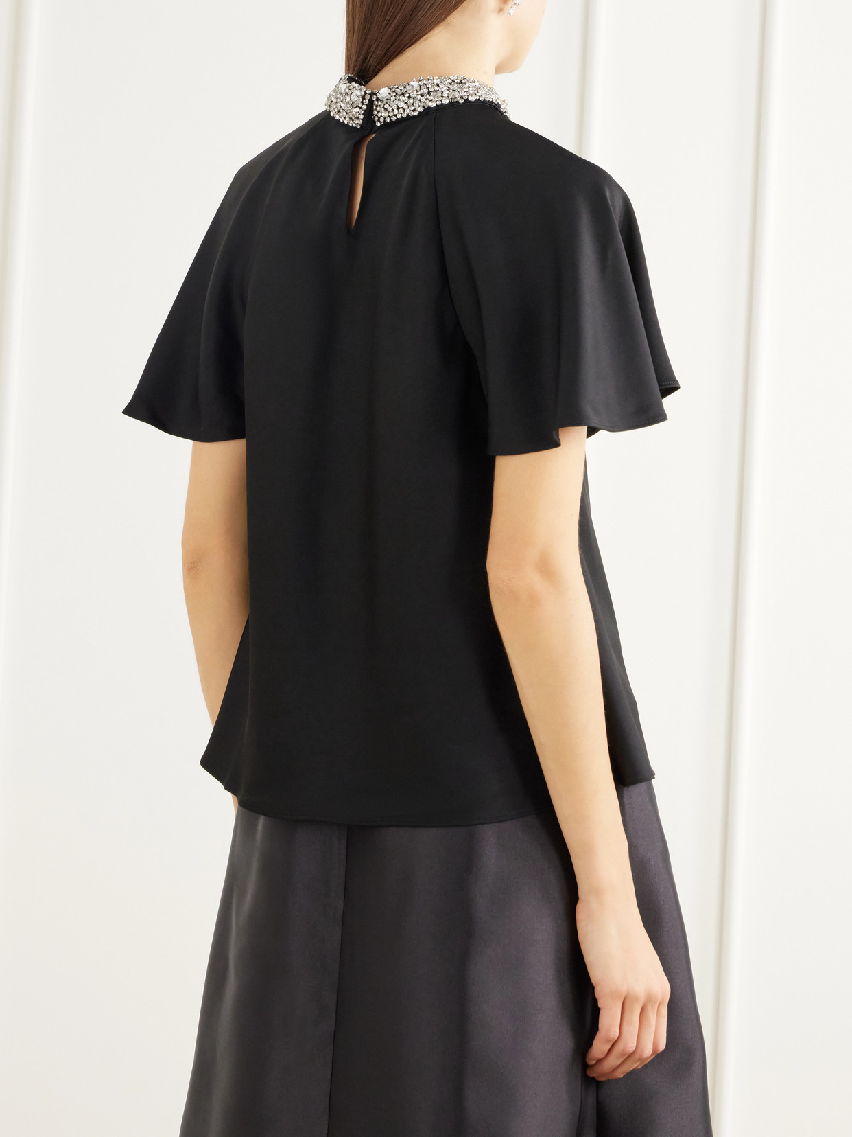 Loreta Crystal-Embellished Blouse