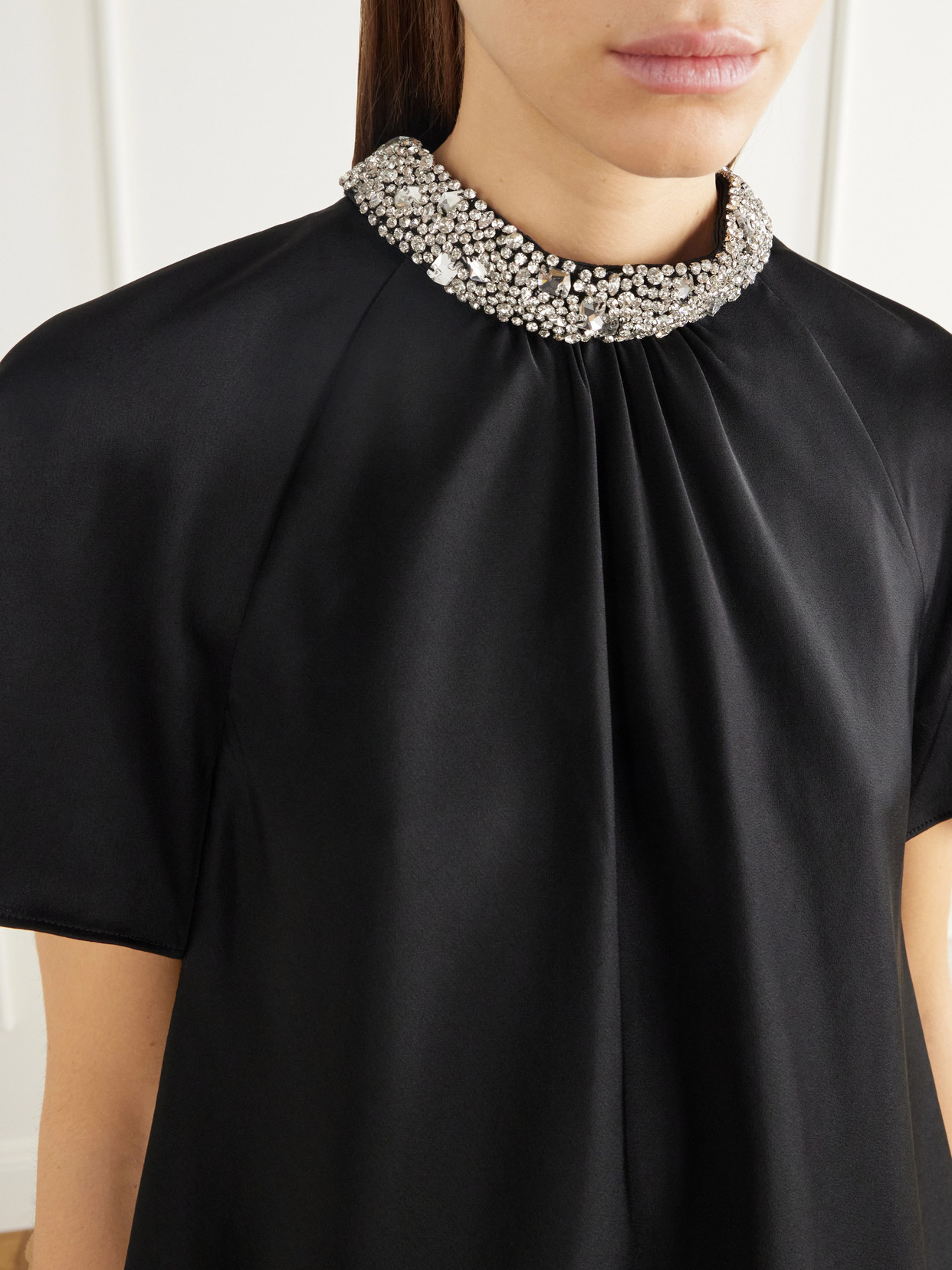 Loreta Crystal-Embellished Blouse
