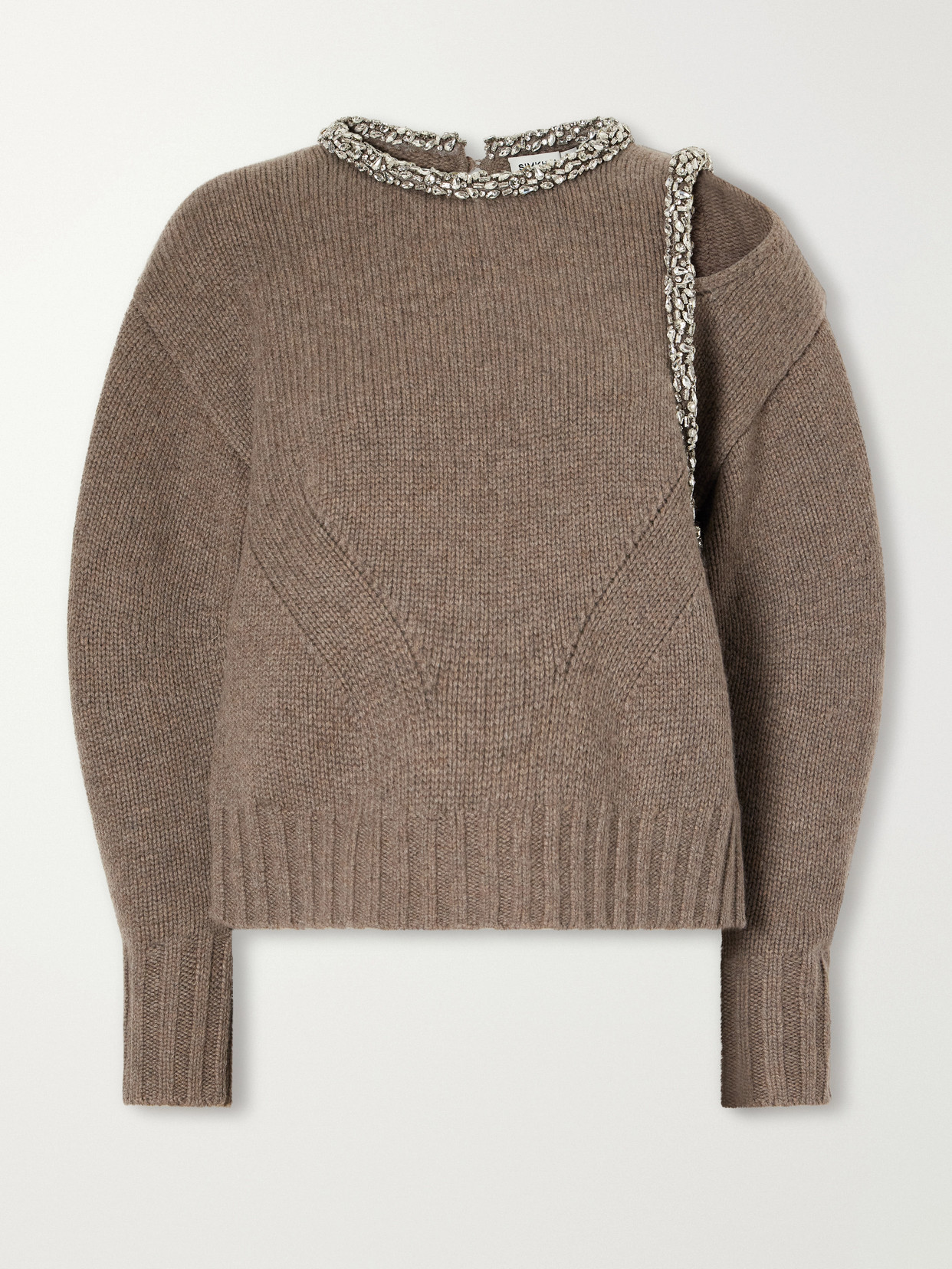 Monroe Crystal-Embellished Wool-Blend Sweater