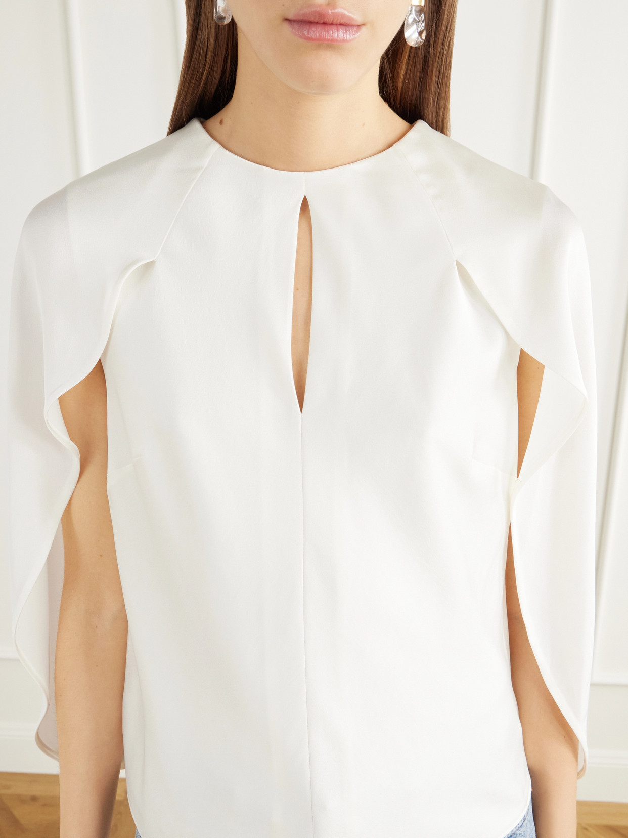Lauren Cape-Effect Blouse