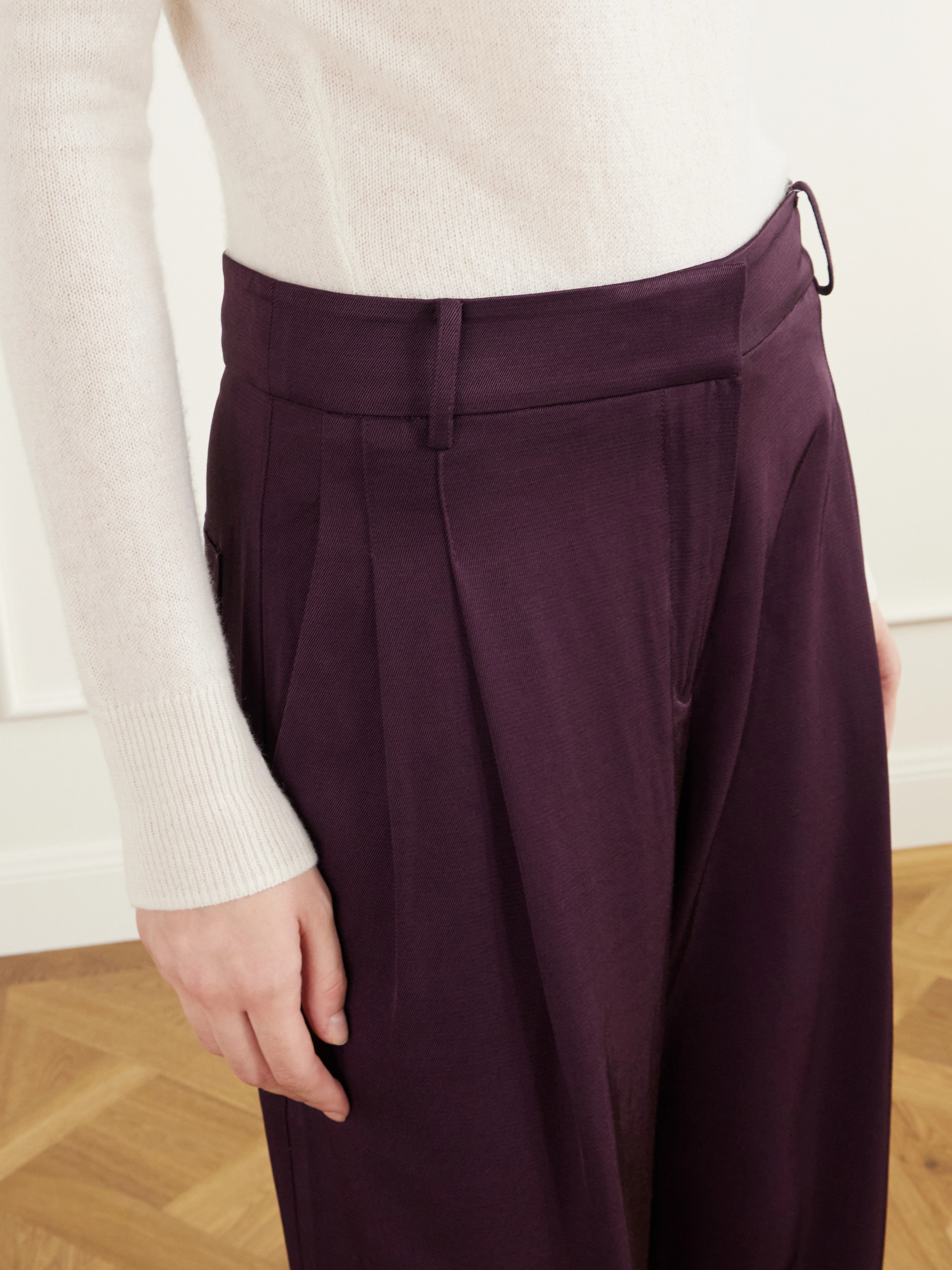 Proenza Schouler White Label Aria twill wide-leg trousers