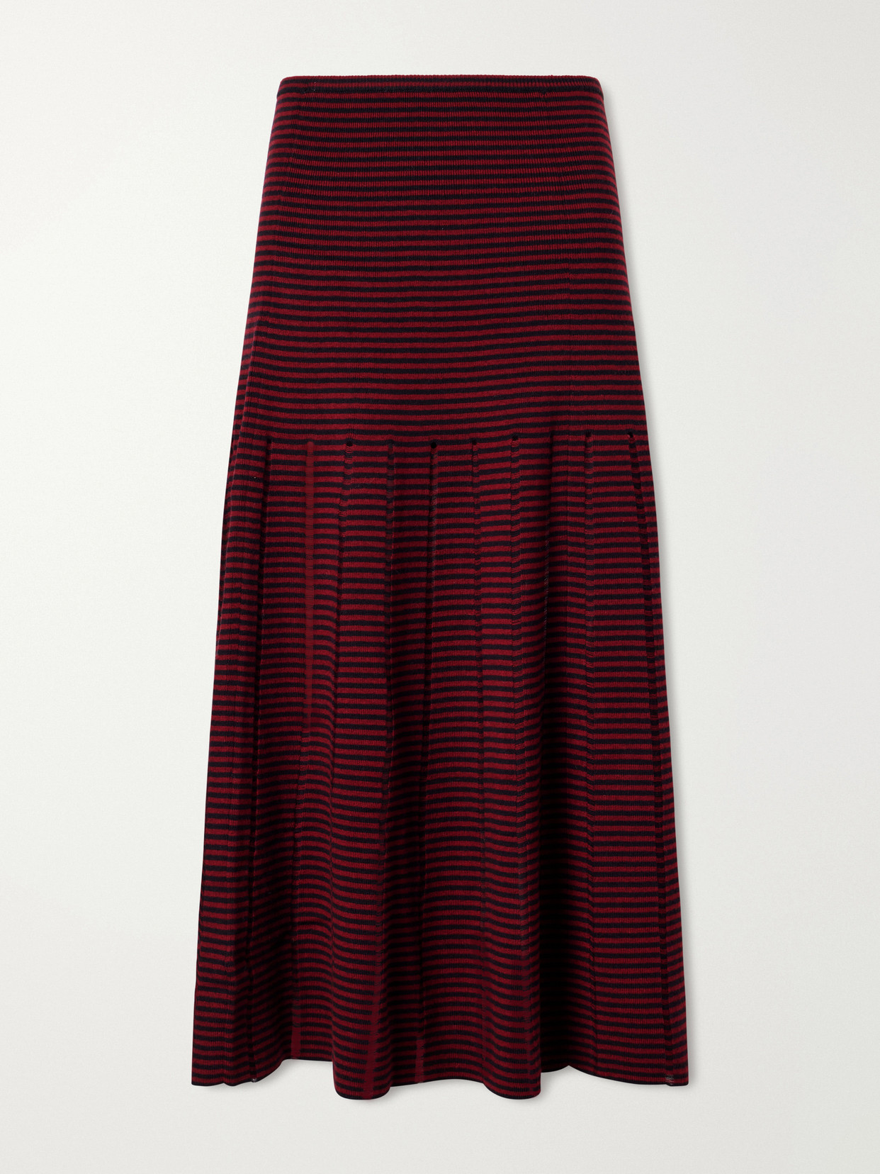 White Label - Phyllis Striped Wool And Cotton-Blend Maxi