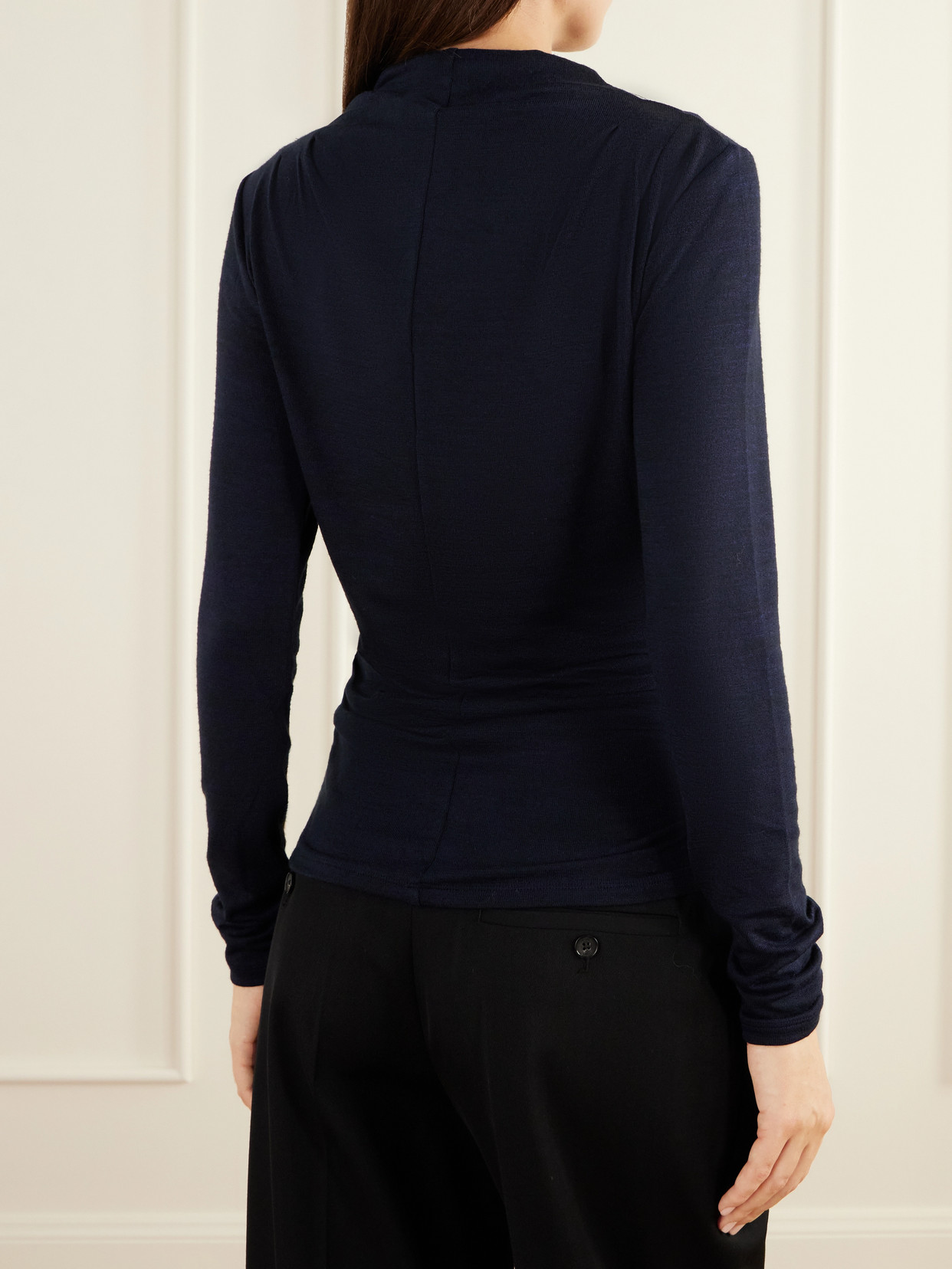 White Label - Mimi Draped Stretch-Jersey Top
