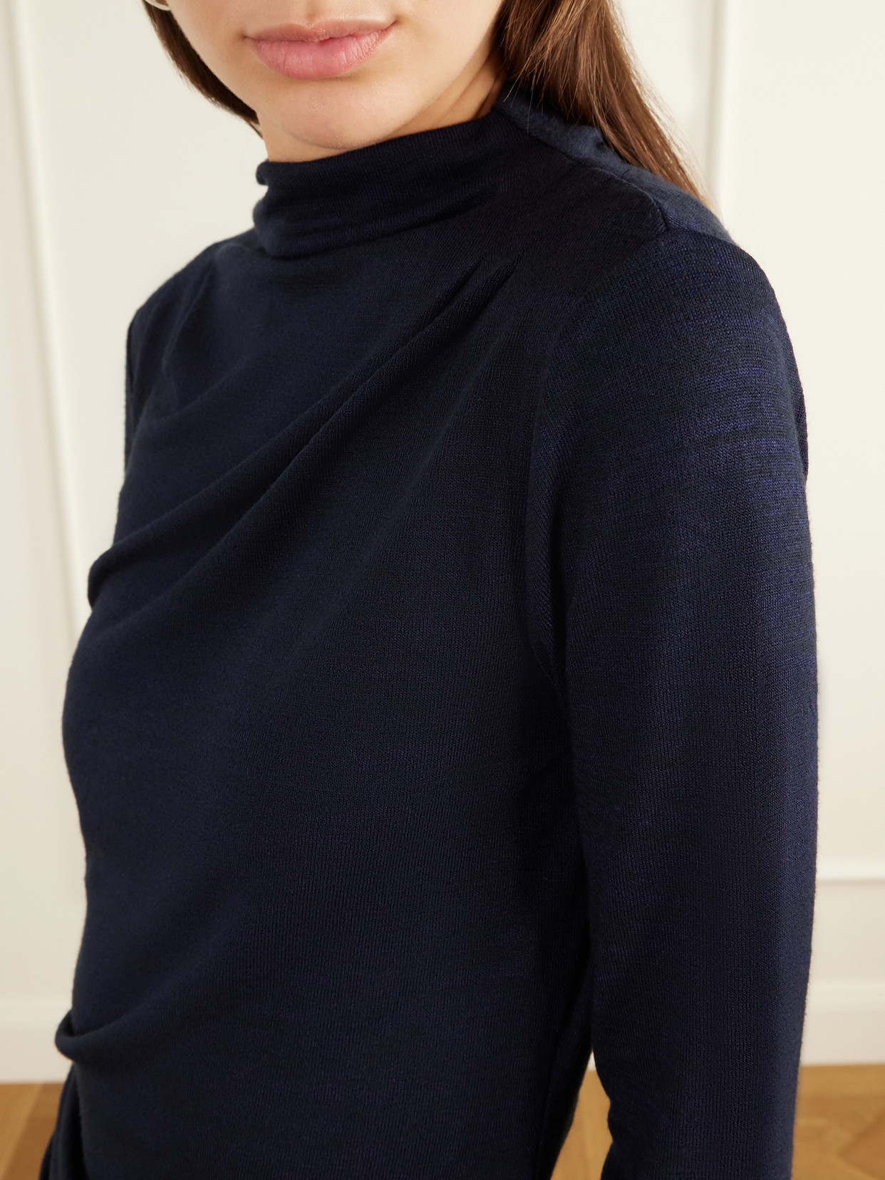 White Label - Mimi Draped Stretch-Jersey Top