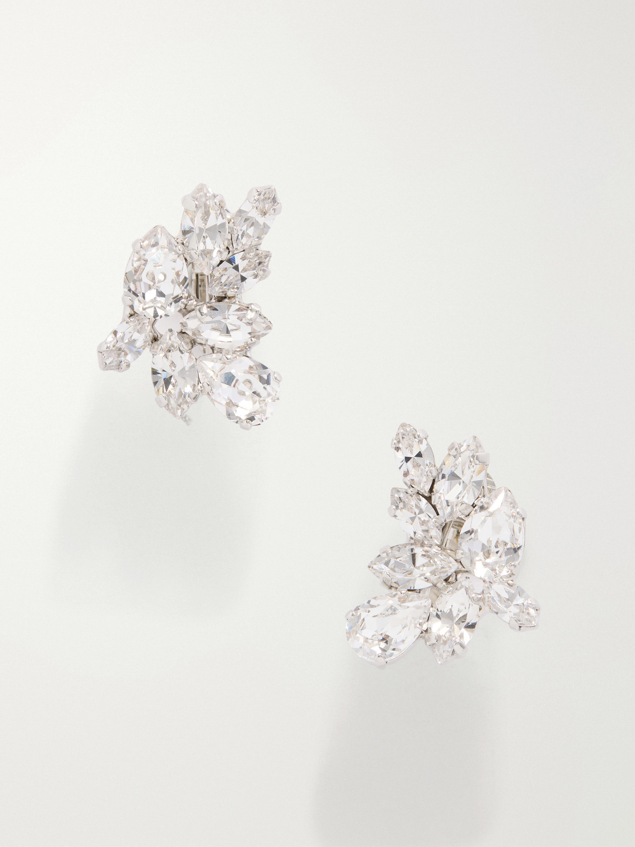 Jennifer Behr Octavia Crystal-embellished Silver-tone Earrings