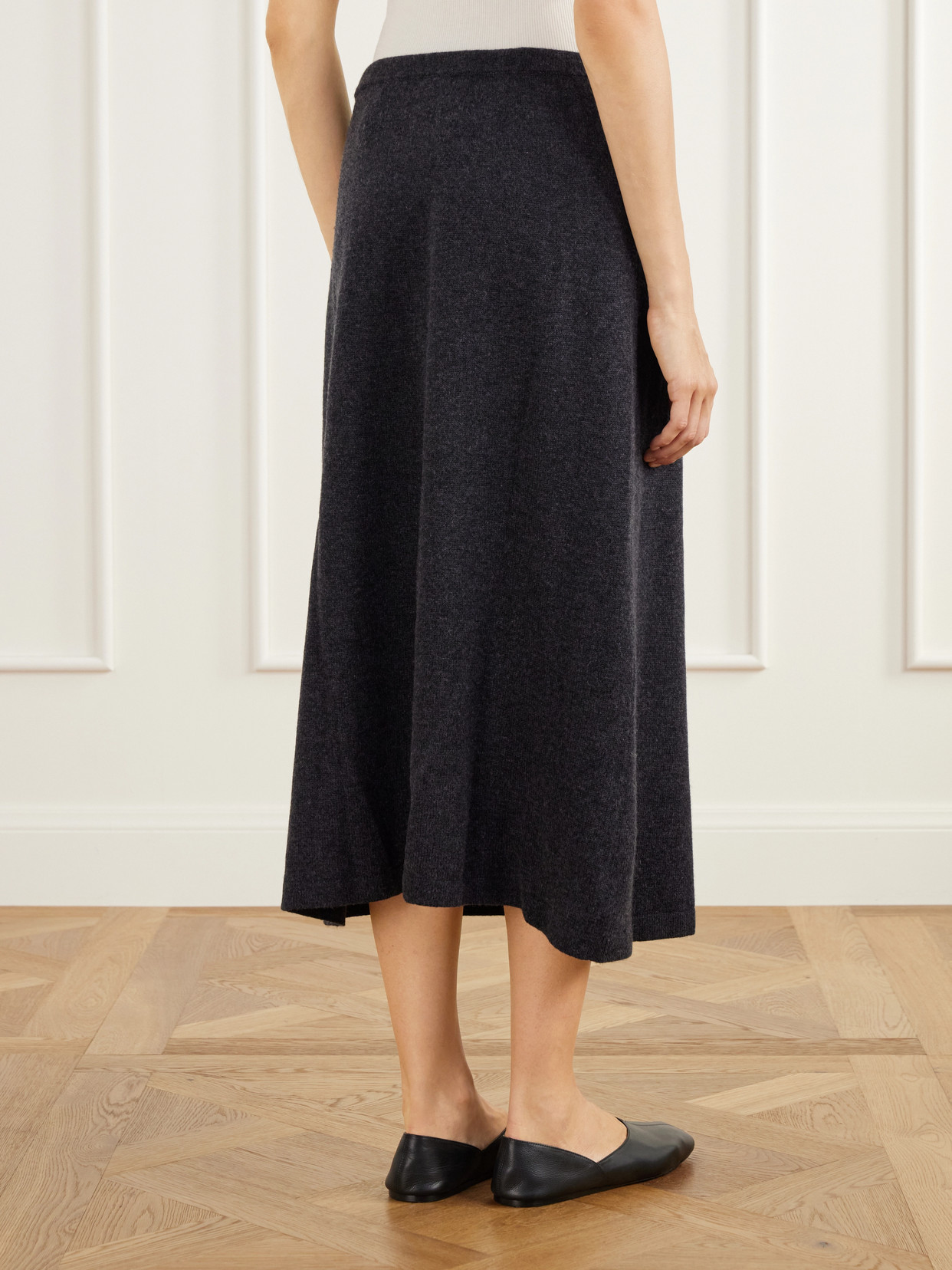 Drawstring Wool And Cashmere-Blend Midi