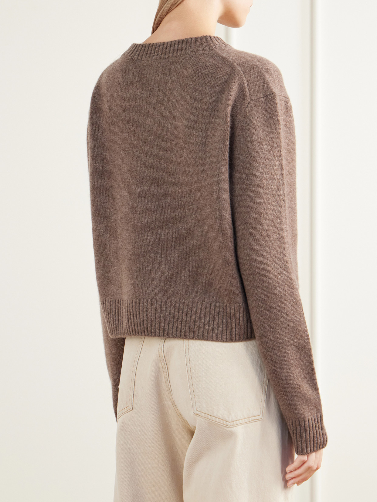 Rib-Trimmed Cashmere Sweater