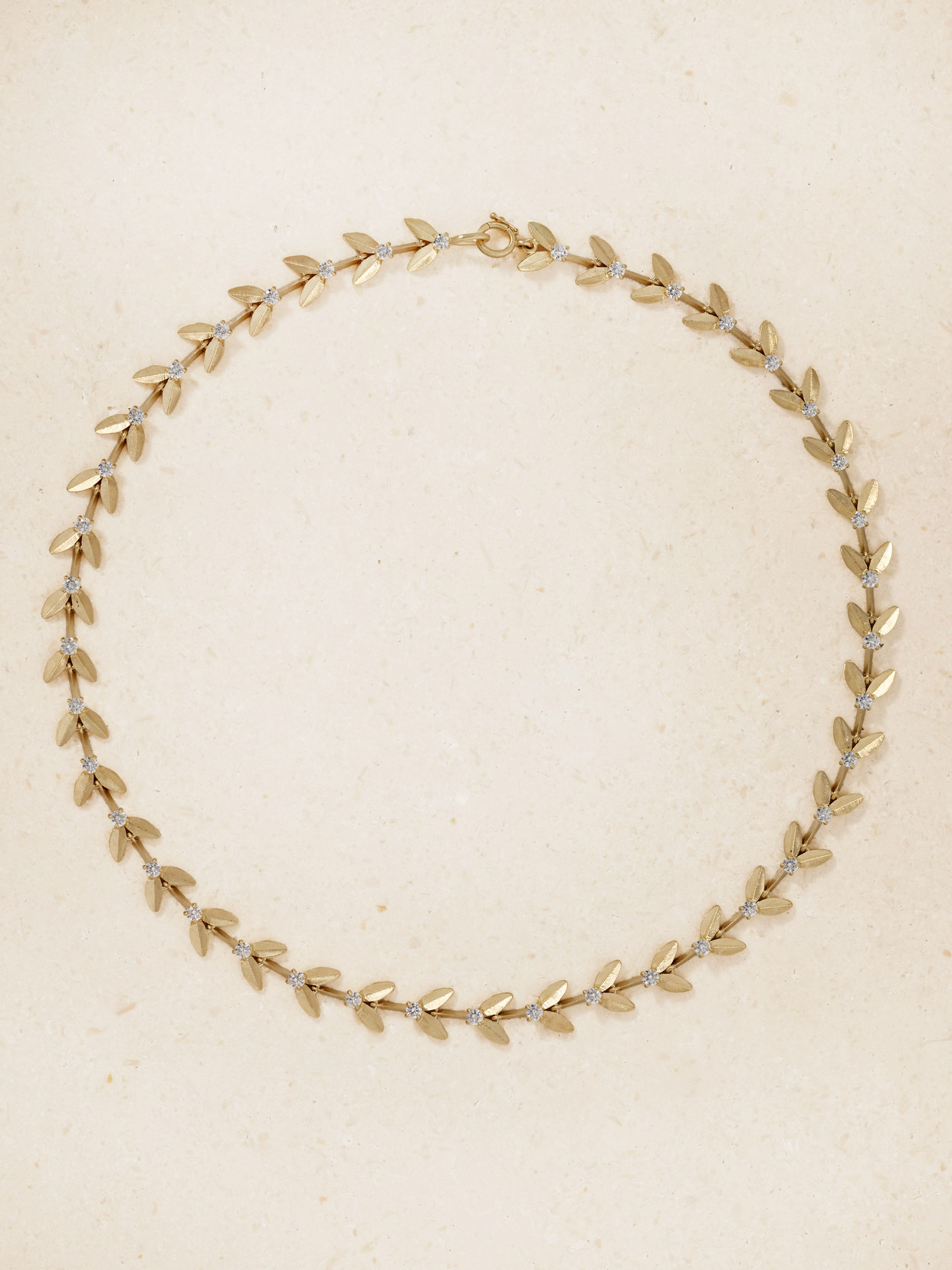 Irene Neuwirth Golden Blossom 18-karat Gold Diamond Necklace