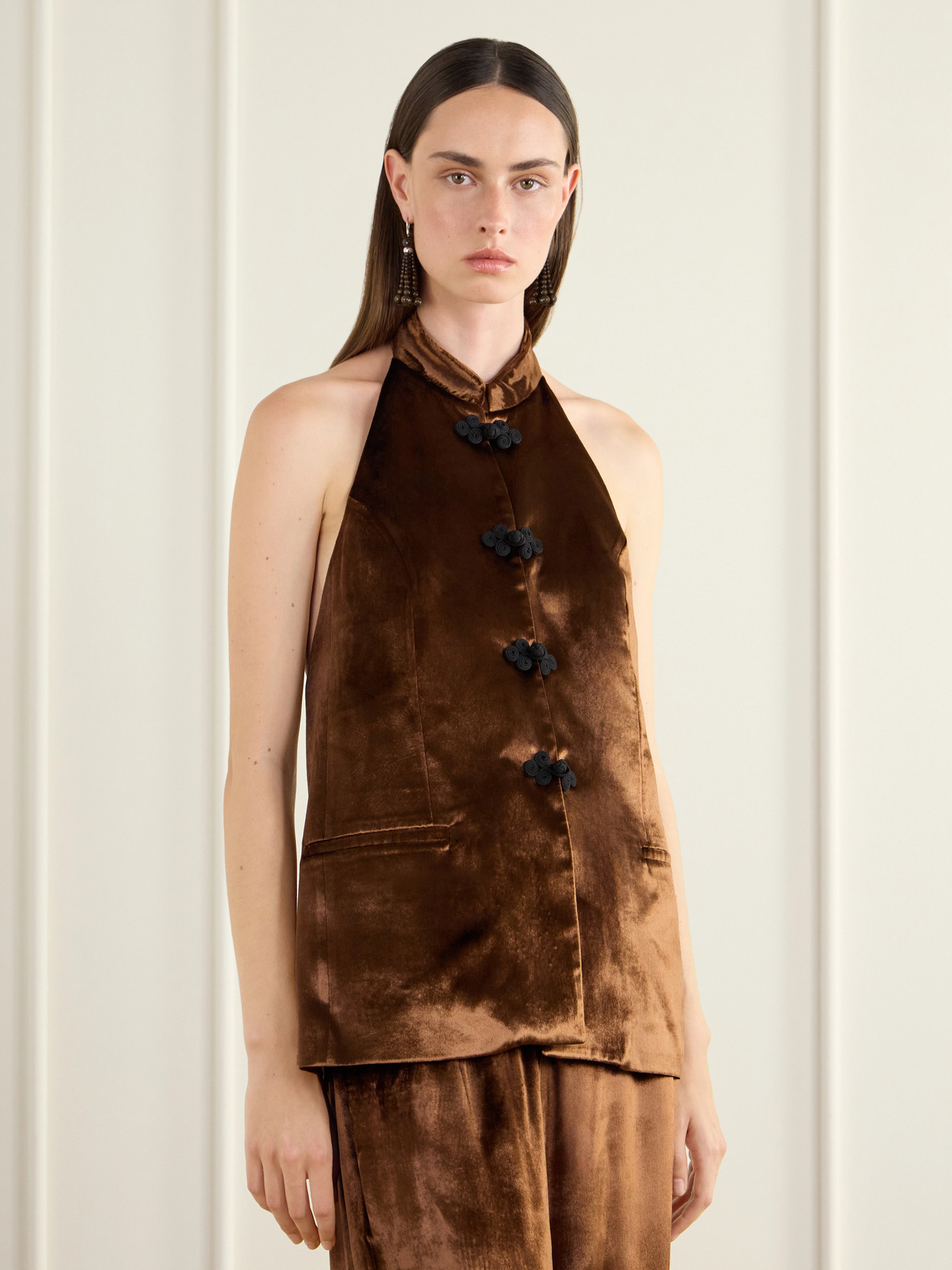 Róhe - Tussa Velvet Blouse