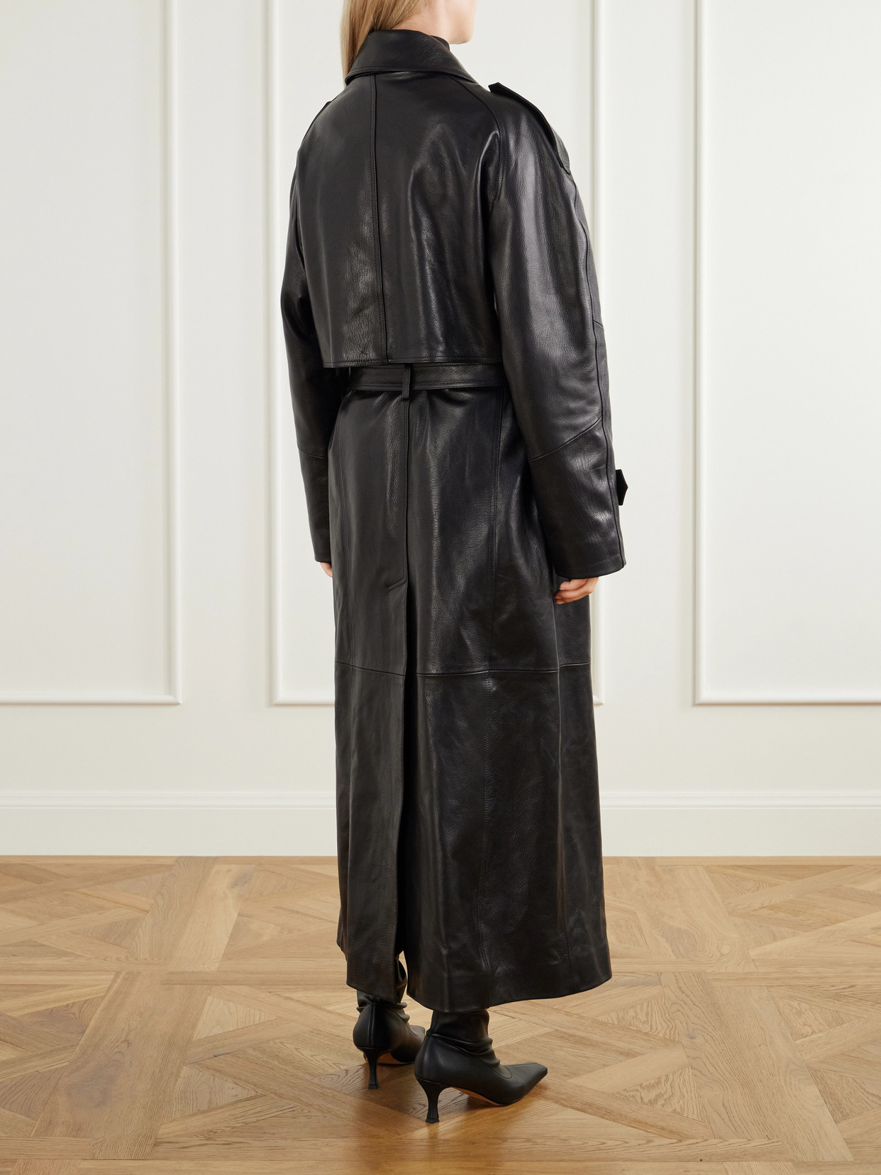 Double-Breasted Full-Grain Trench Coat