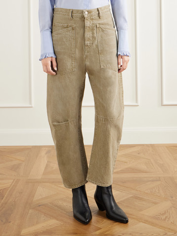 Nili Lotan Shon mid-rise wide-leg jeans