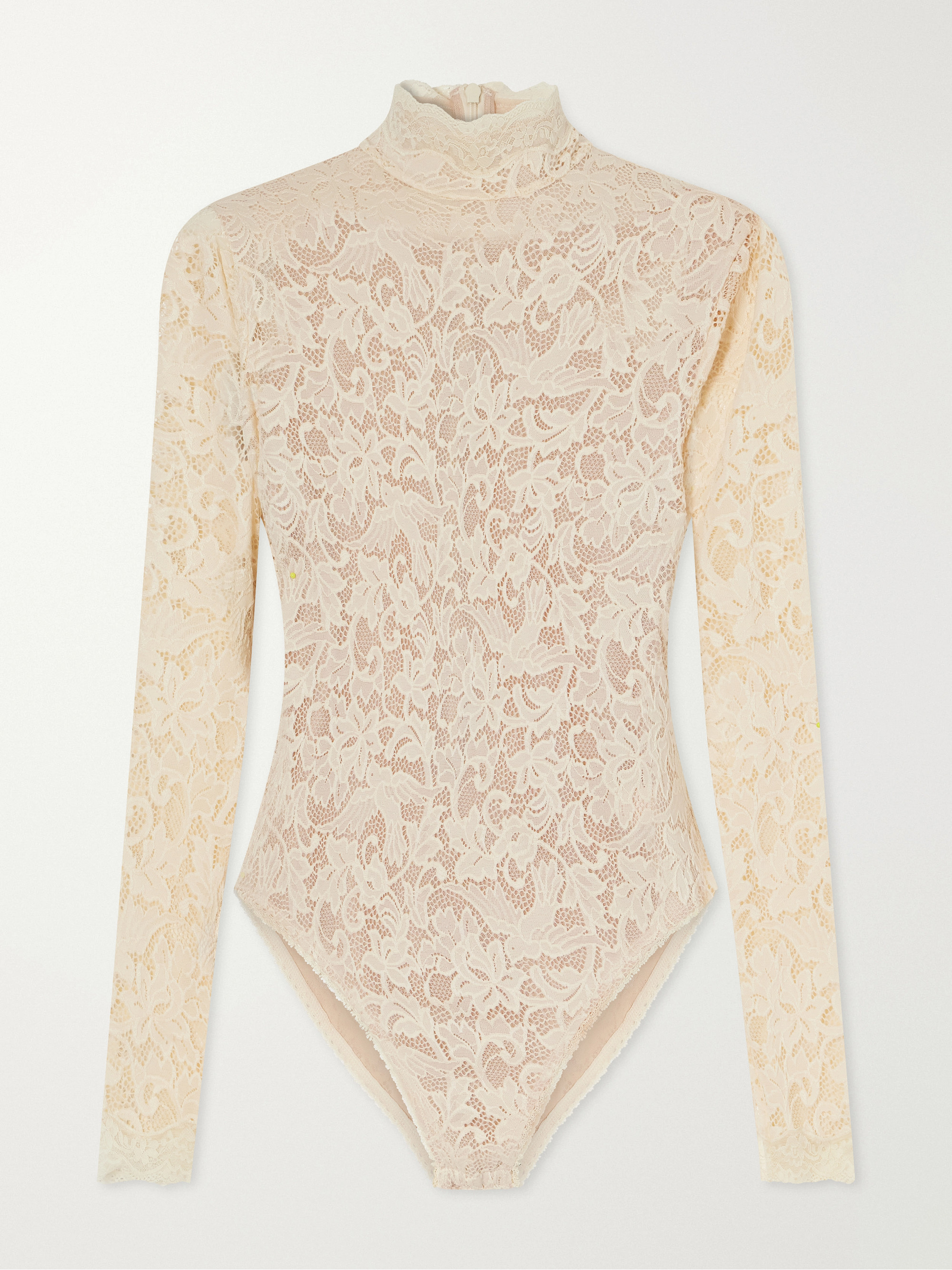 Zimmermann Corded lace turtleneck bodysuit