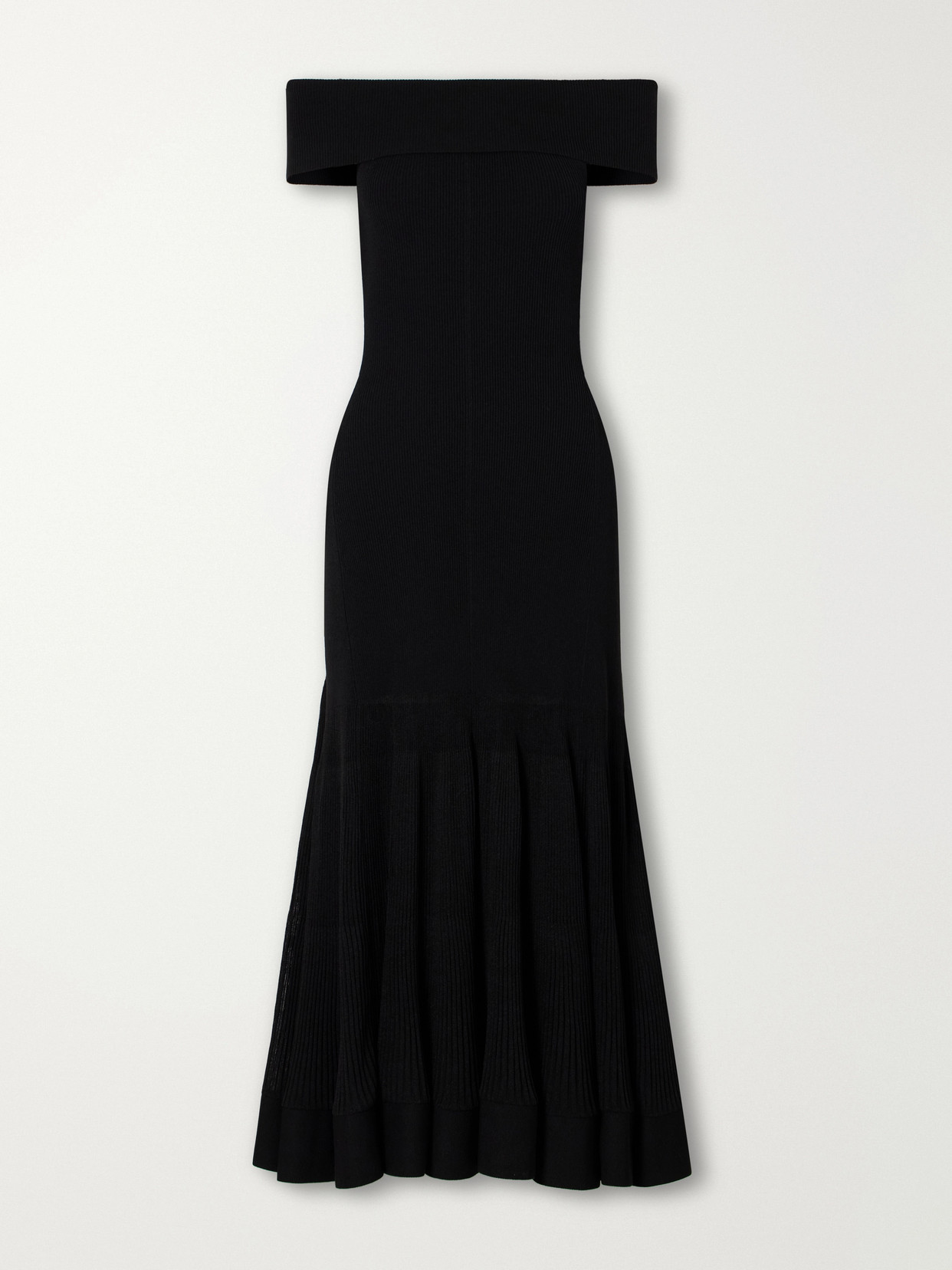 Zimmermann Clash Pleated Mesh Midi Dress In Black