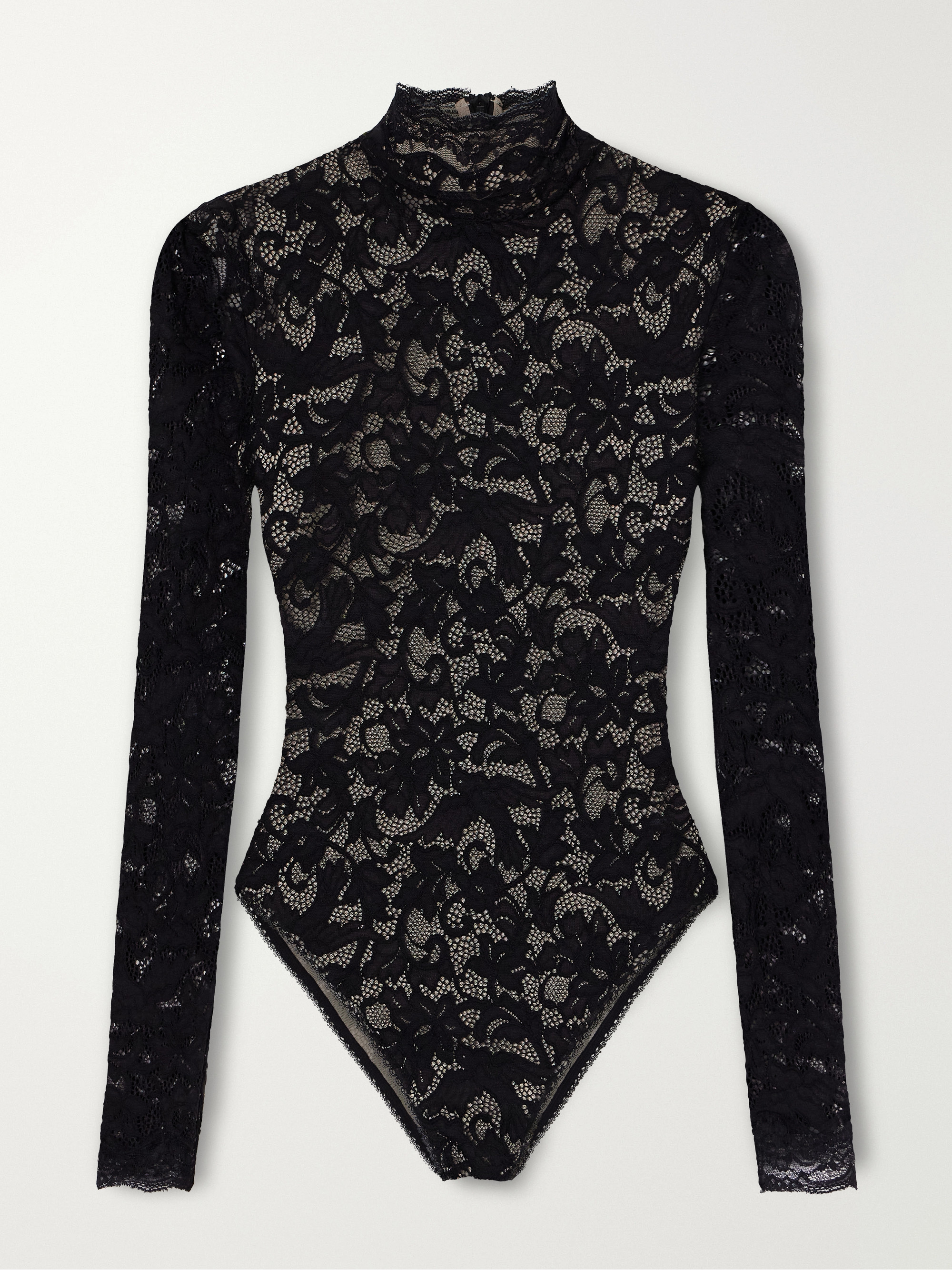 Zimmermann Corded lace turtleneck bodysuit