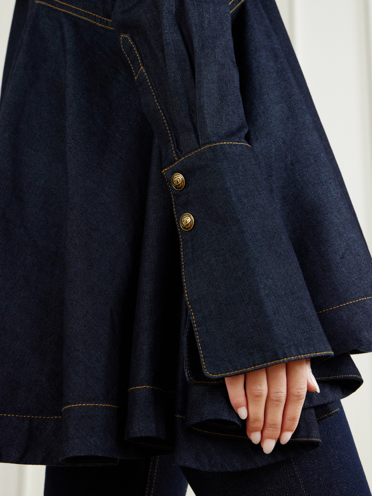 Asymmetric Denim Shirt