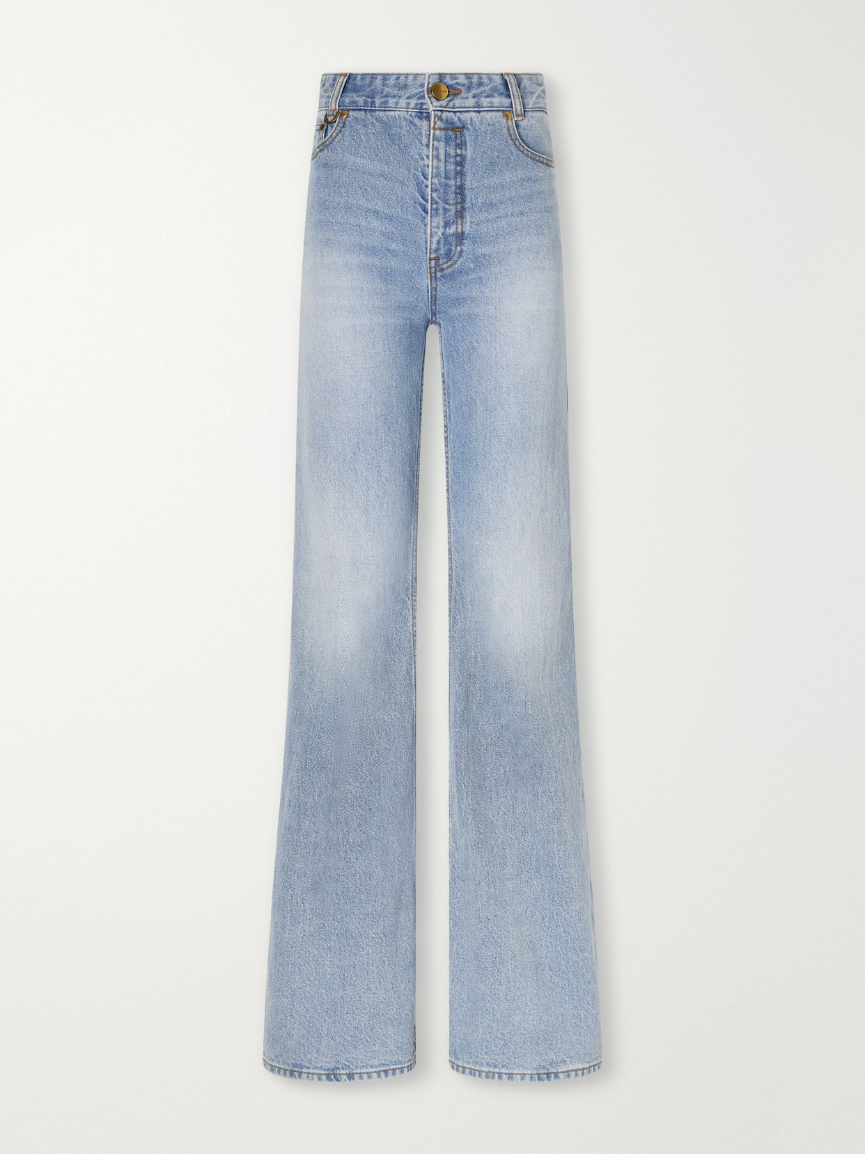 Stretch High-Rise Flared Jeans